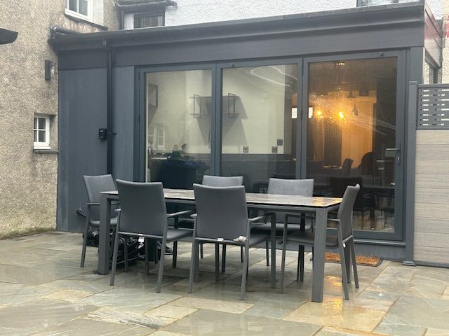  You can enjoy al-fresco meals around the large outdoor dining table whilst soaking up the views and the sounds of the River Greta