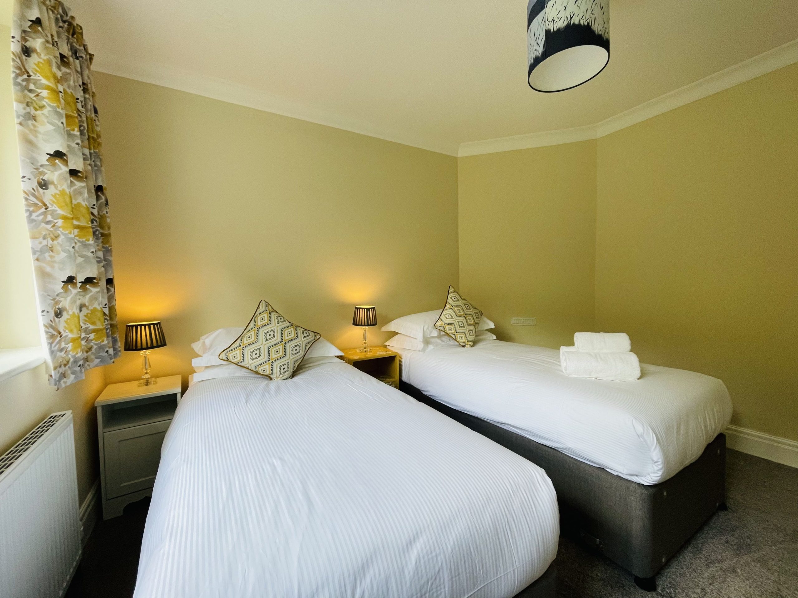 You can have the room made up as a twin or a super-king for an extra fee