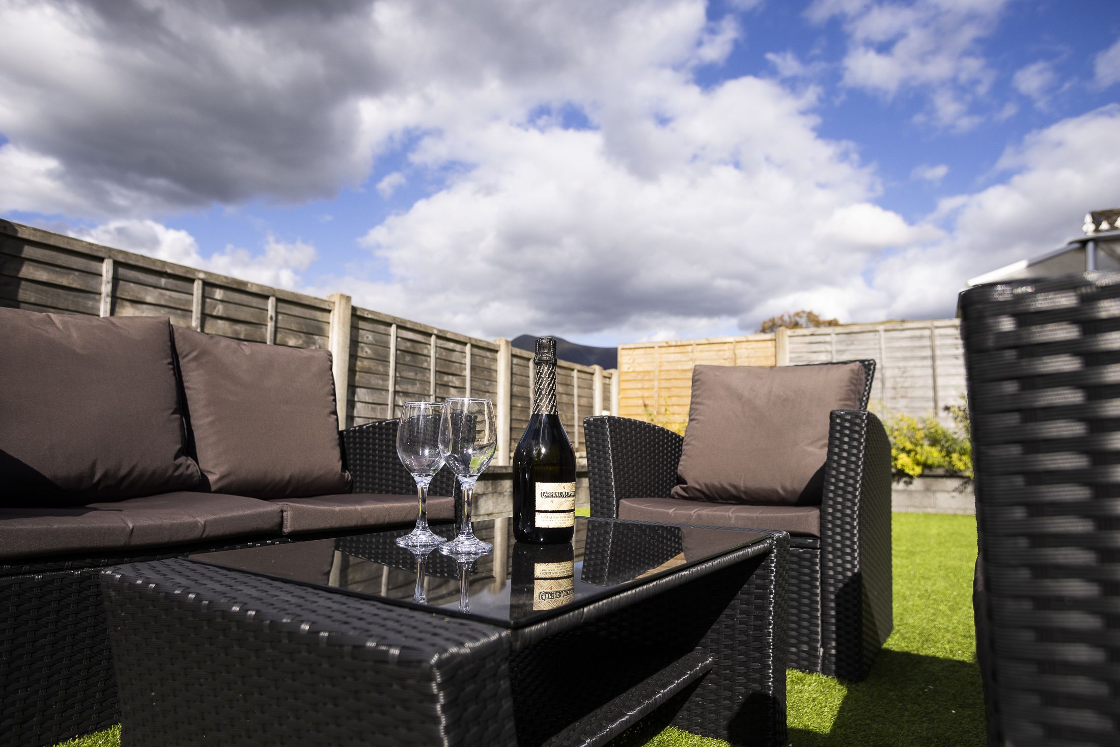 Relax in the garden, in the hot tub, with a glass, or for al-fresco dining.