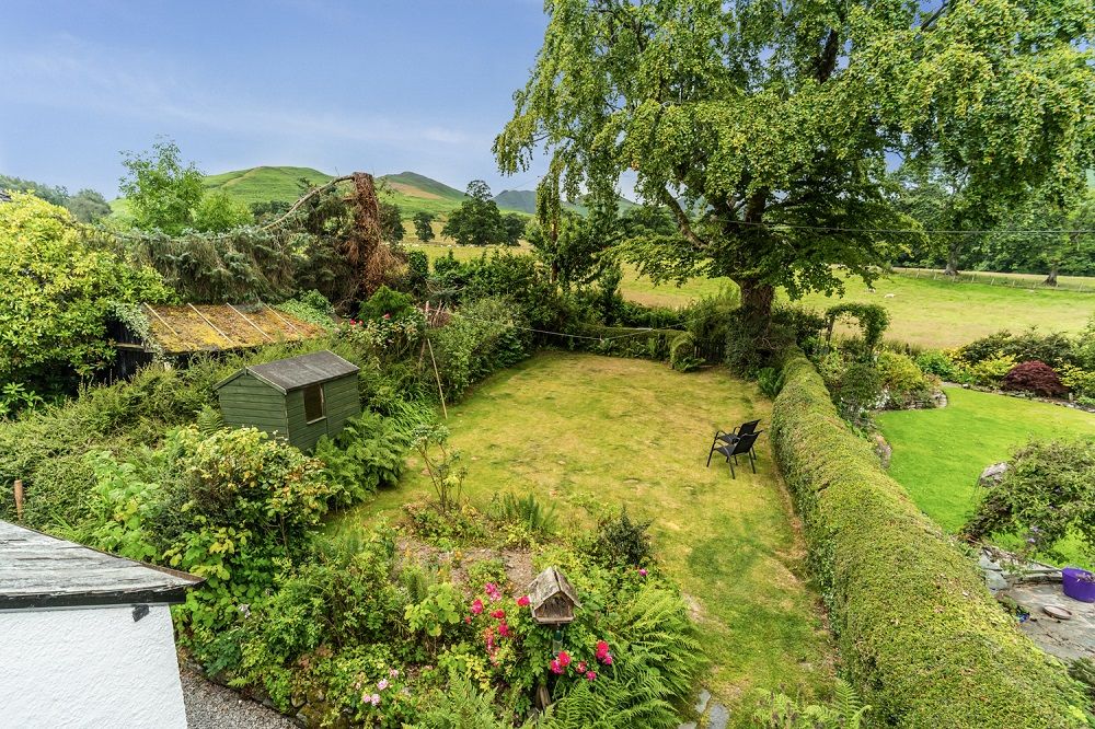 A perfect cottage garden in the Lake District countryside