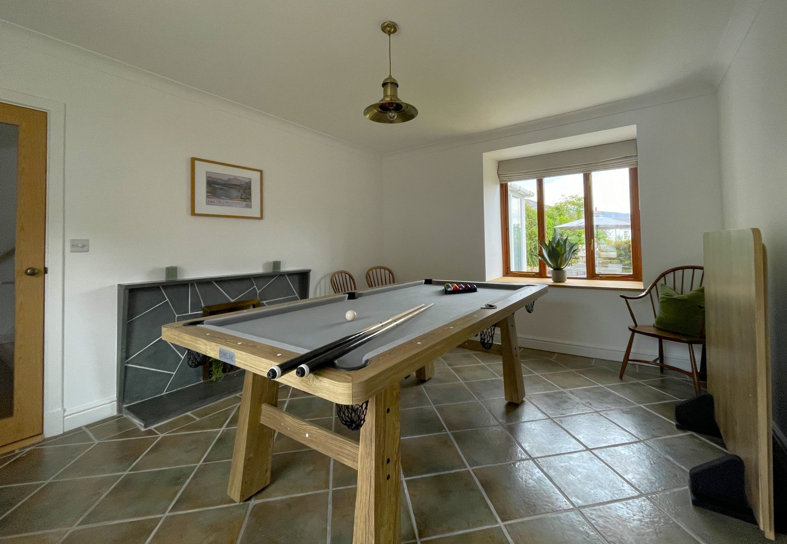 Challenge the family to a game of pool