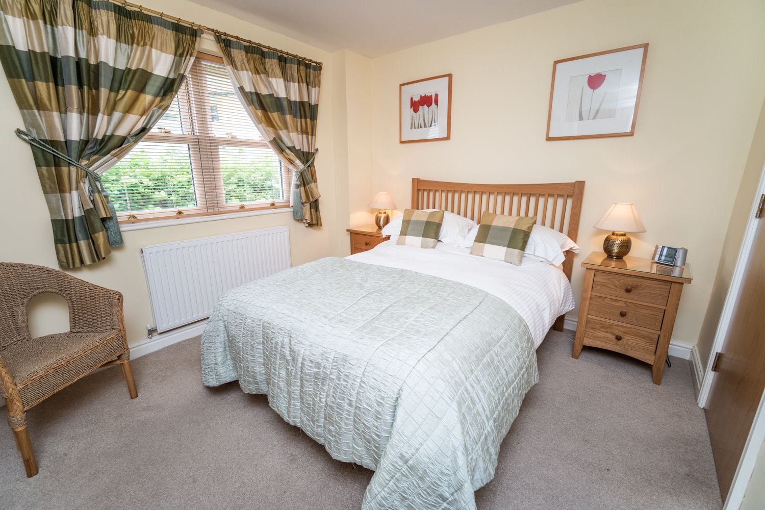 Lovely garden views from the master bedroom