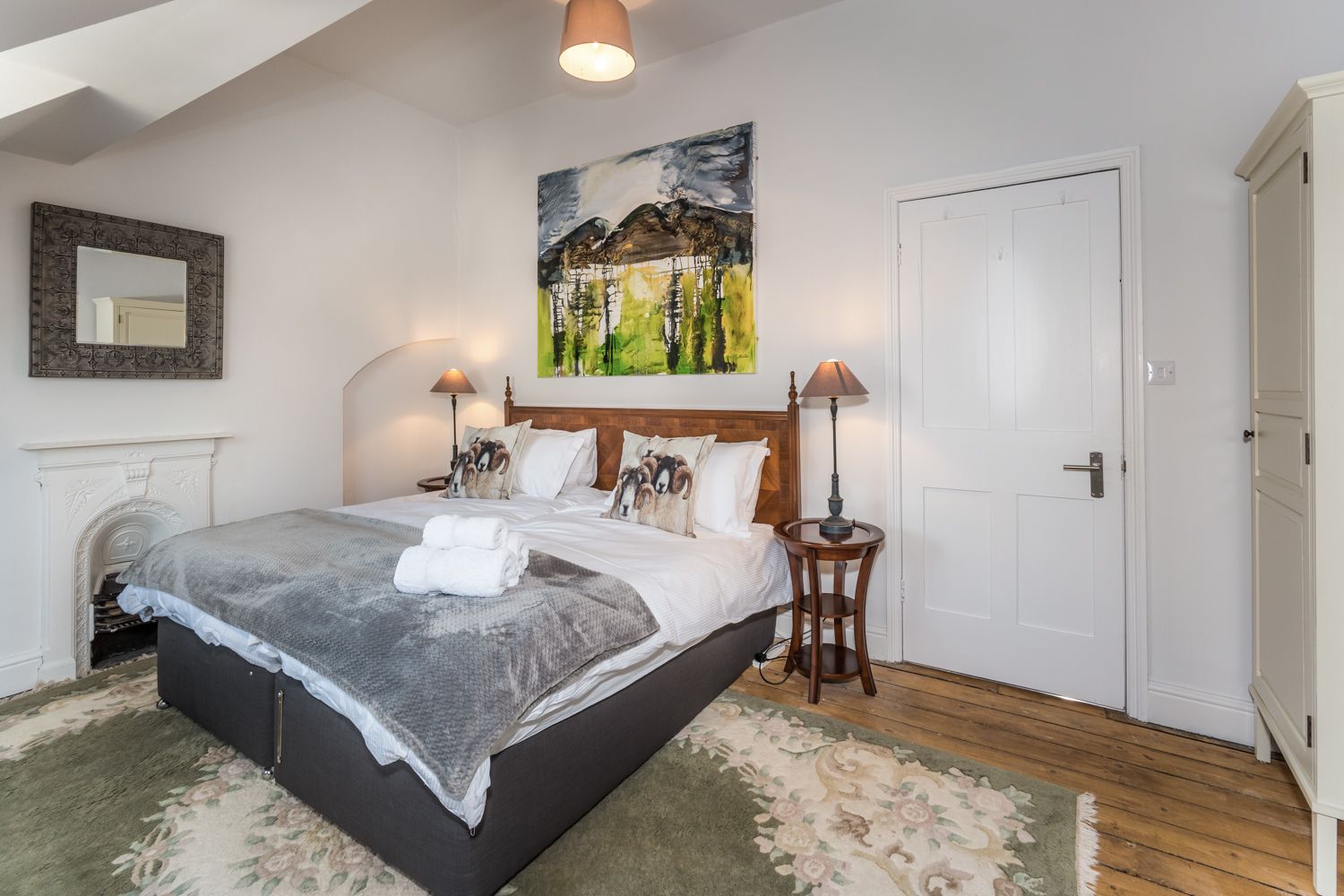 The fourth bedroom is on the 2nd floor at the front of the property