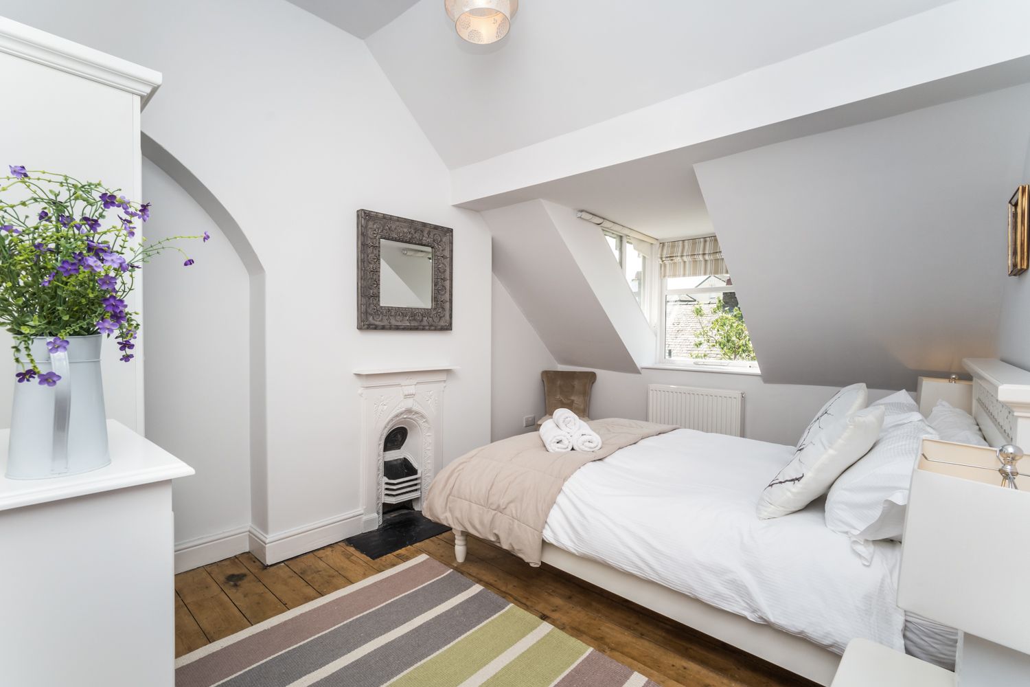 The third bedroom is found on the 2nd floor of the property