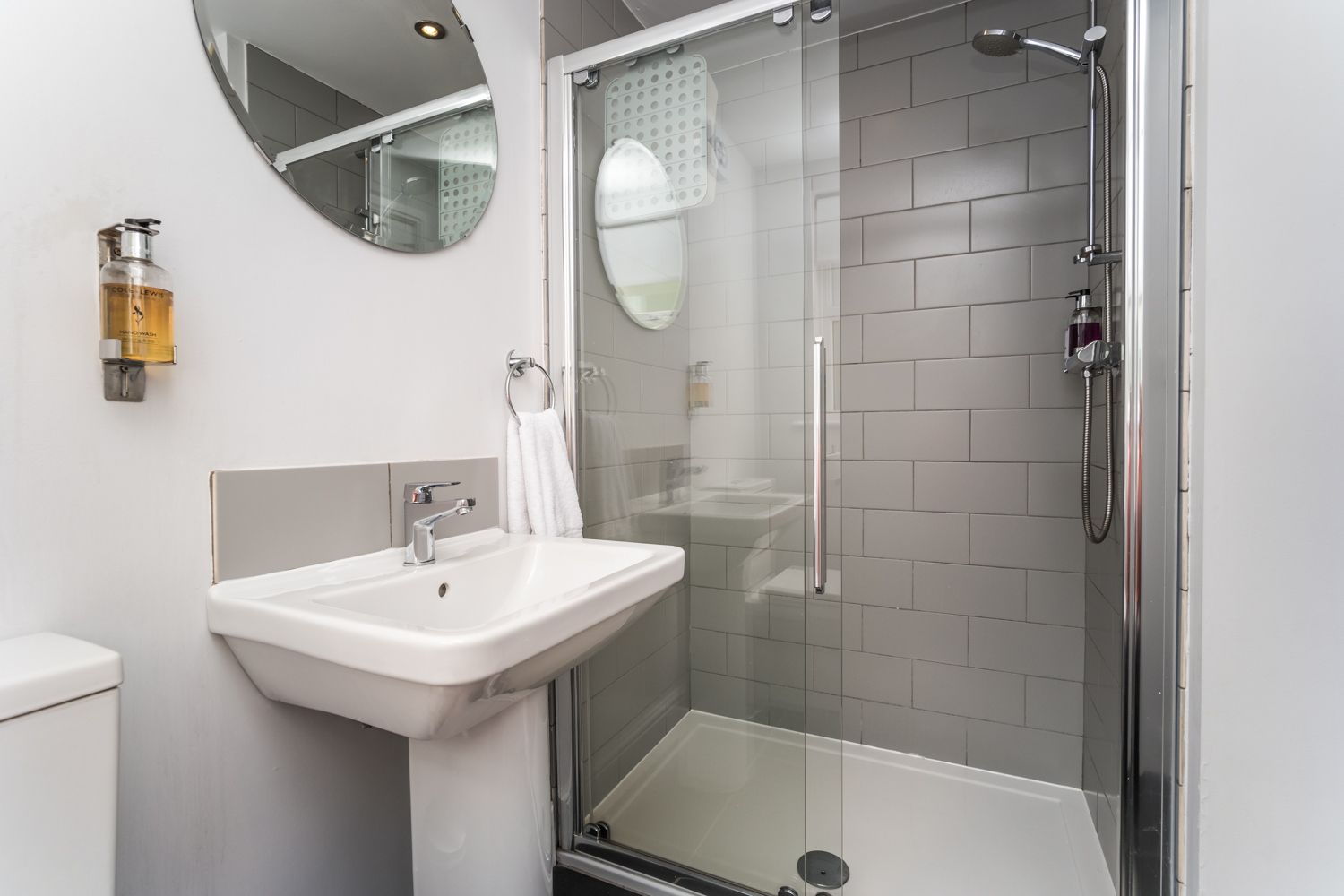 Complimentary toiletries are provided