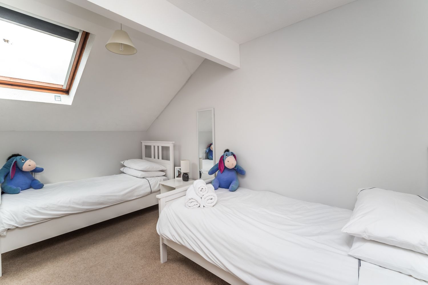 The twin room is perfect for children but can also accommodate 2 adults