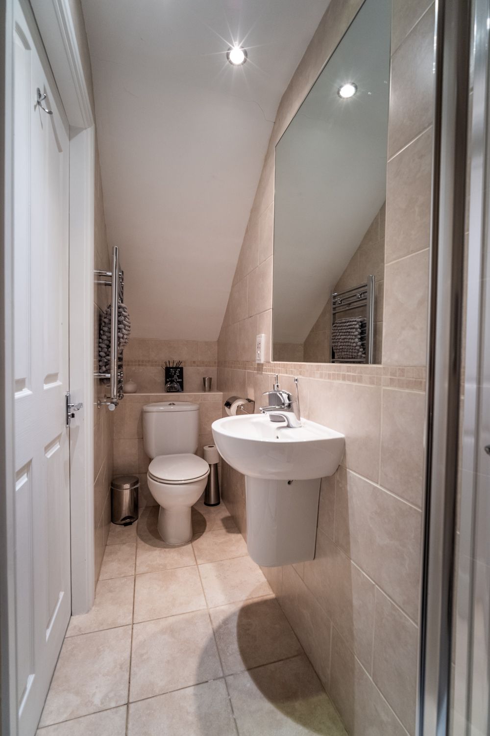 A modern shower room on the ground floor