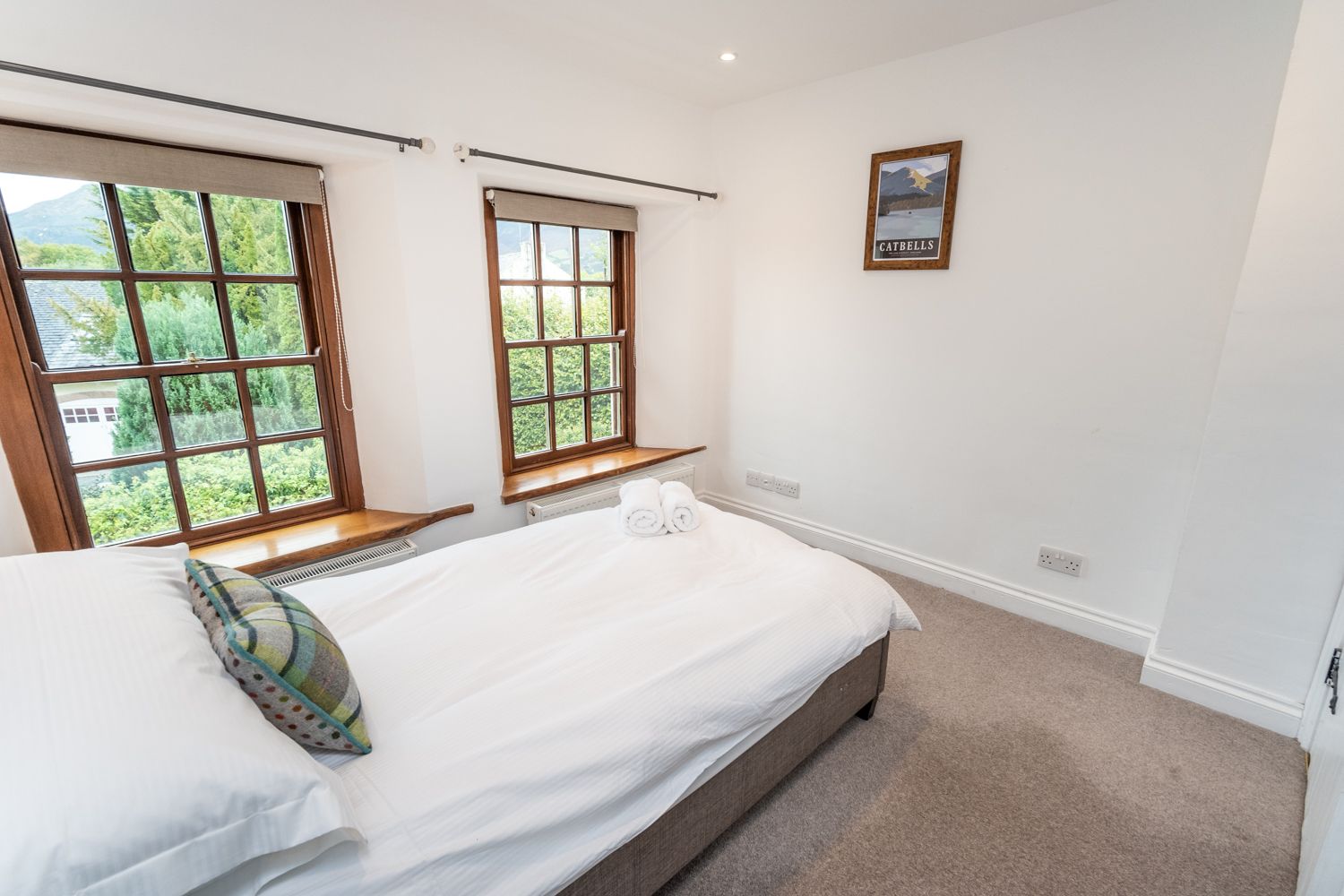 You can gaze at the fells from the comfort of your bed at Barf Cottage