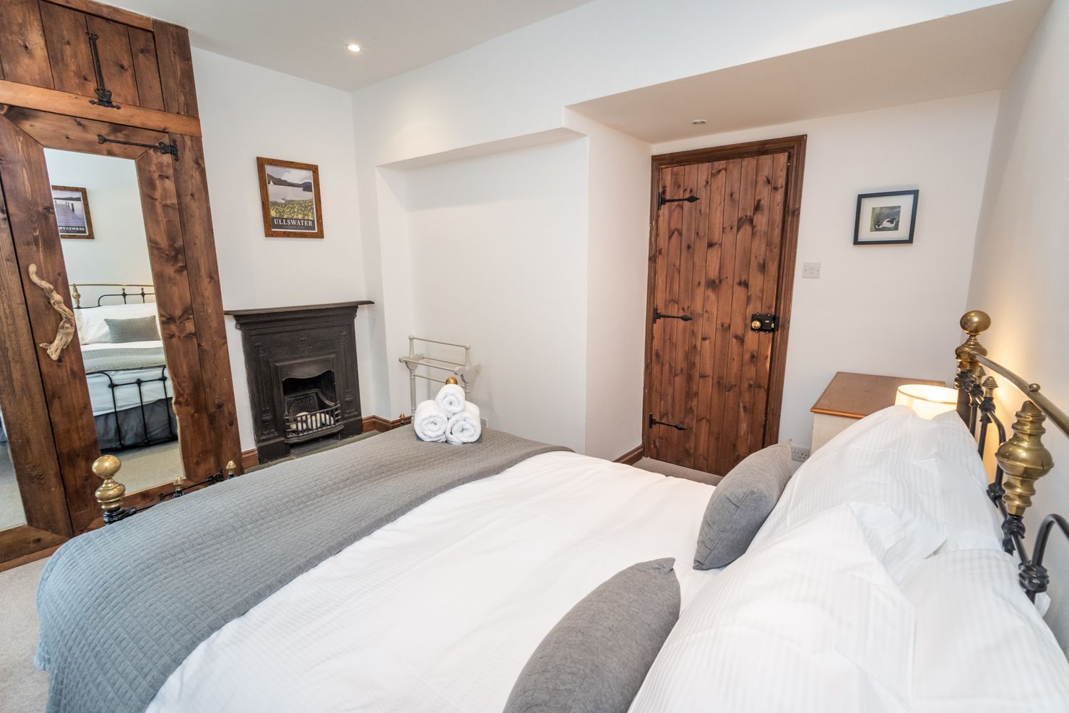 The double bedroom has lots of storage space