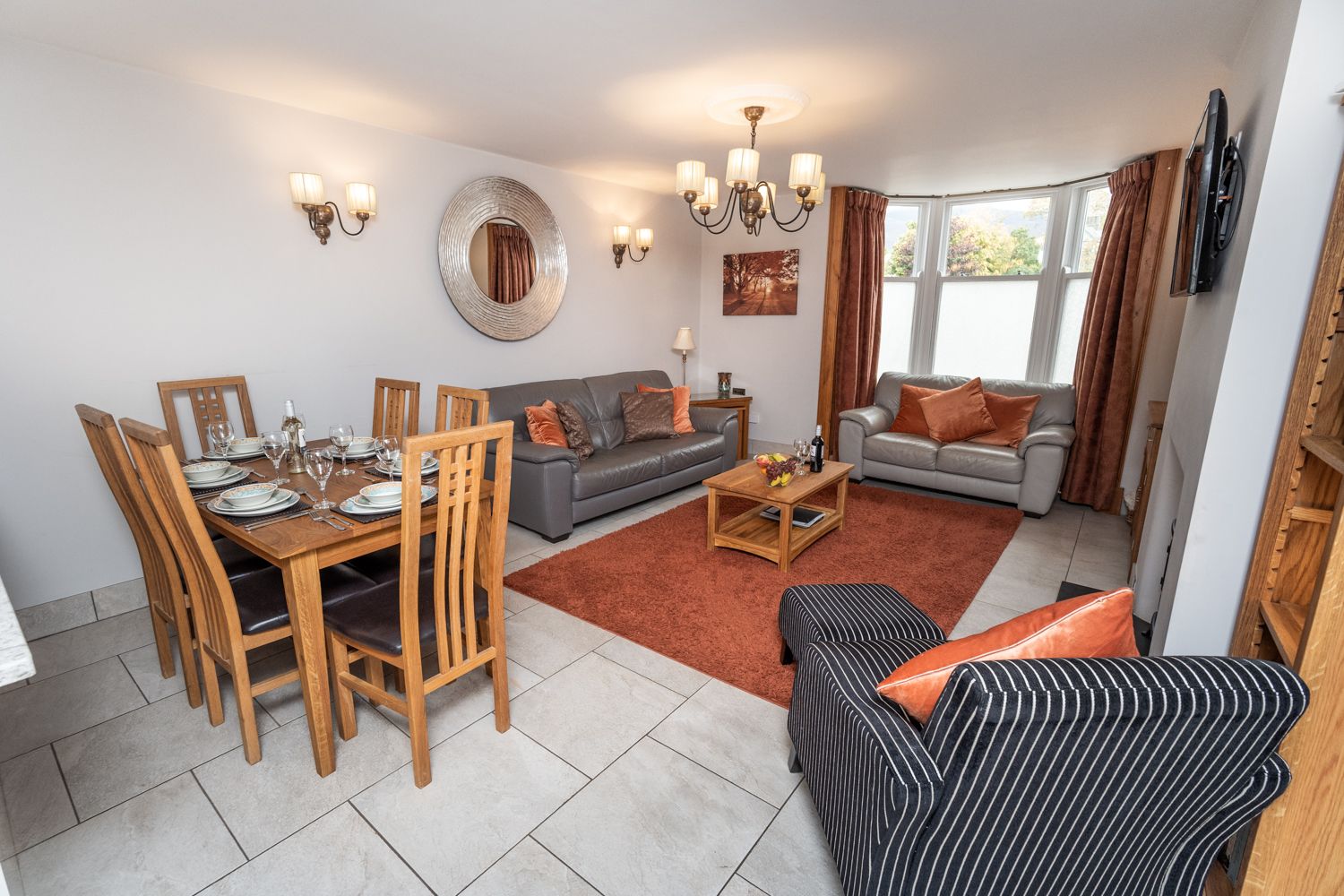 The property is beautifully decorated throughout