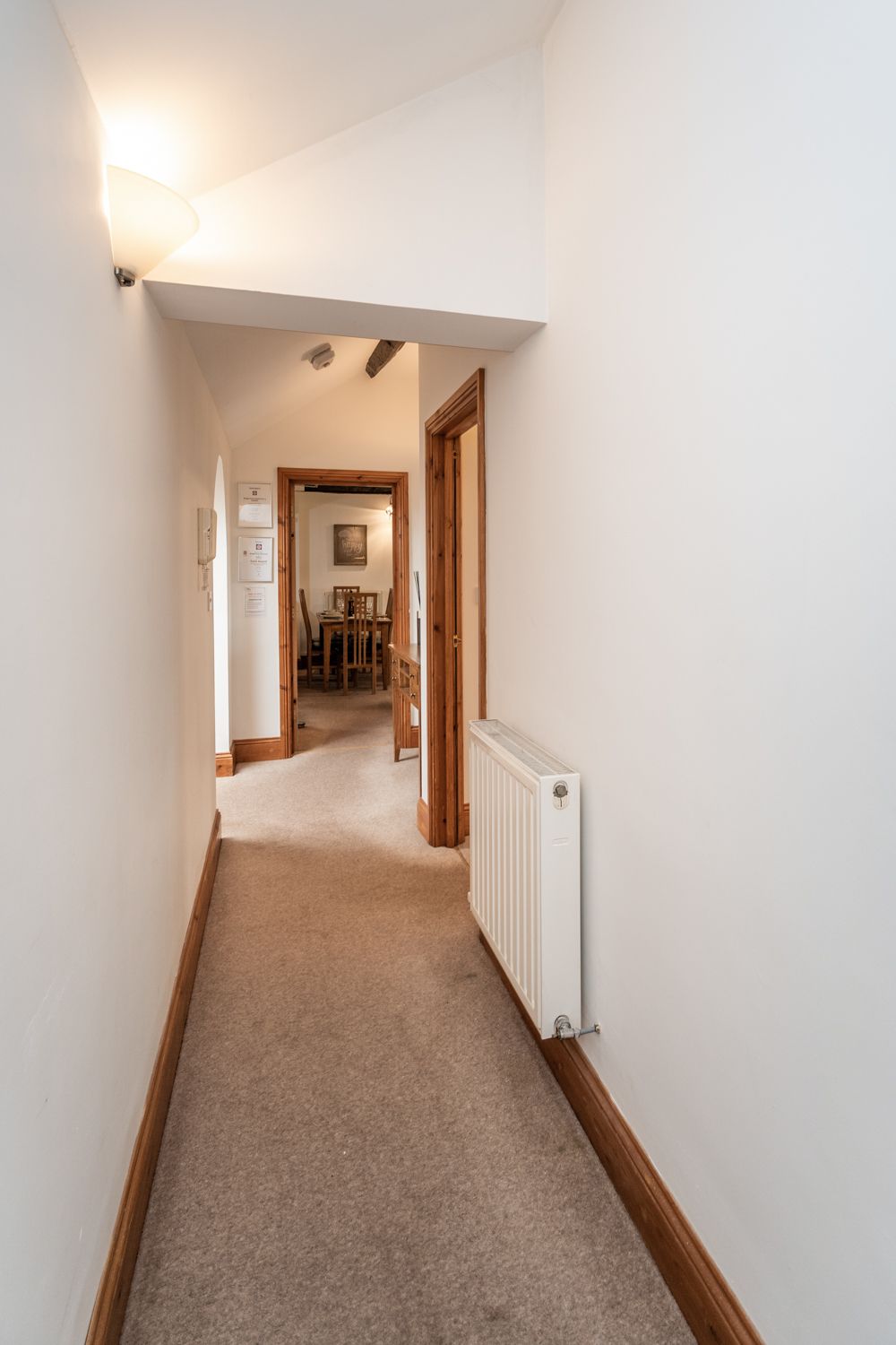 All rooms can be found off the hallway 