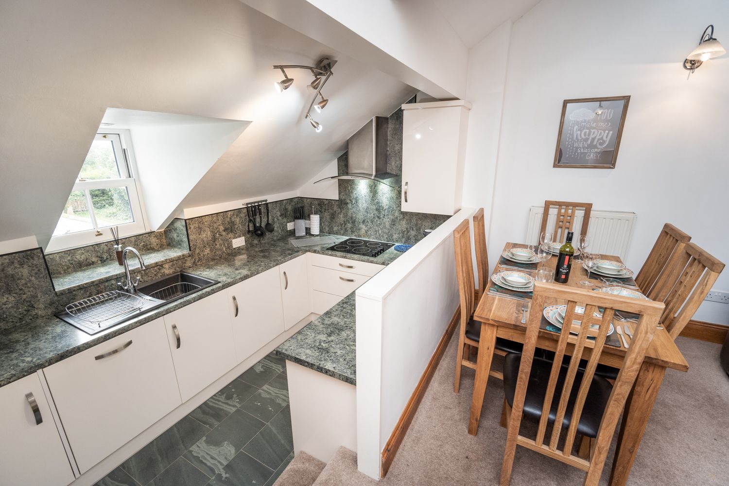 All equipment is provided for you to cook delicious dinners during your self catering holiday