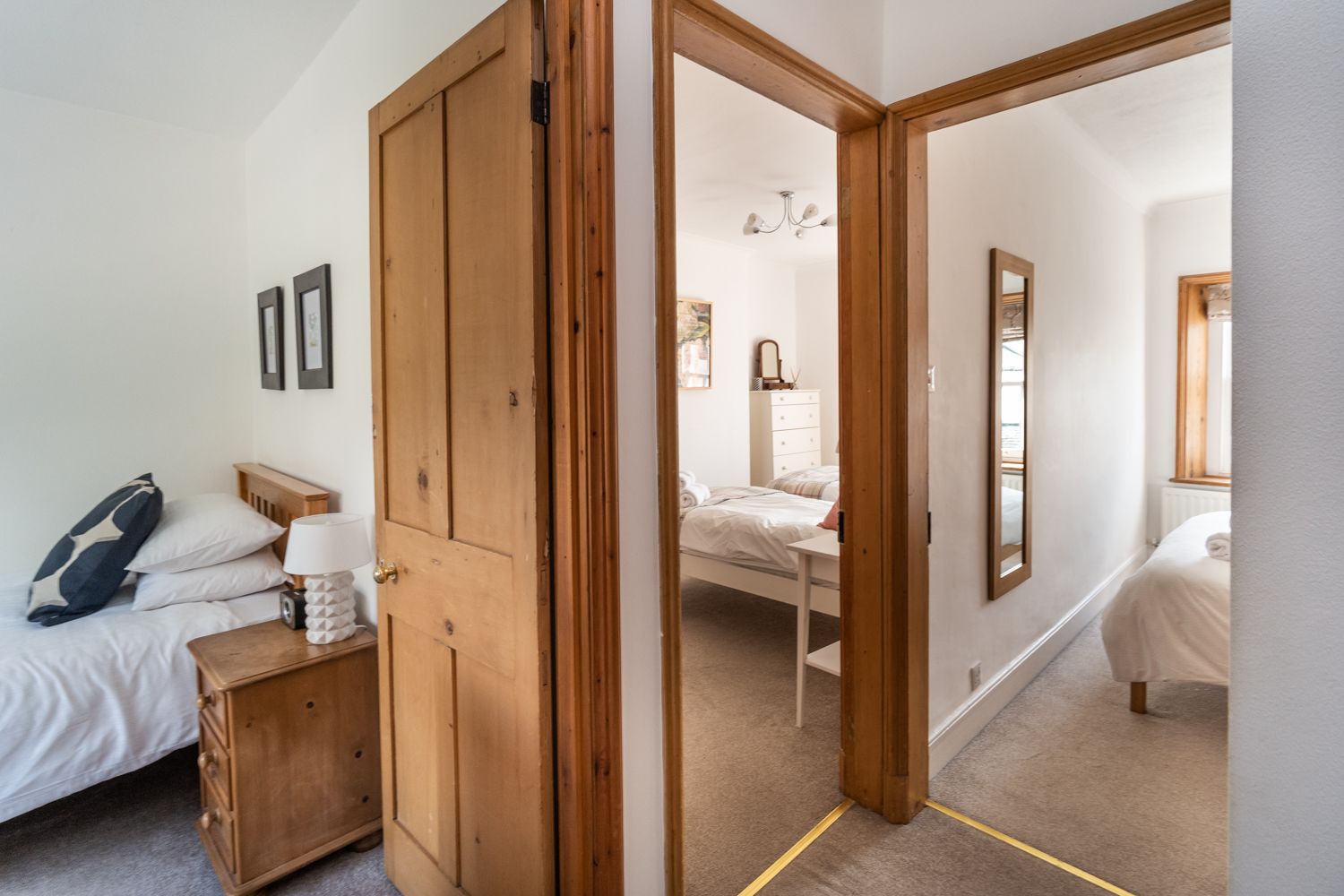 View of the bedrooms from the landing area