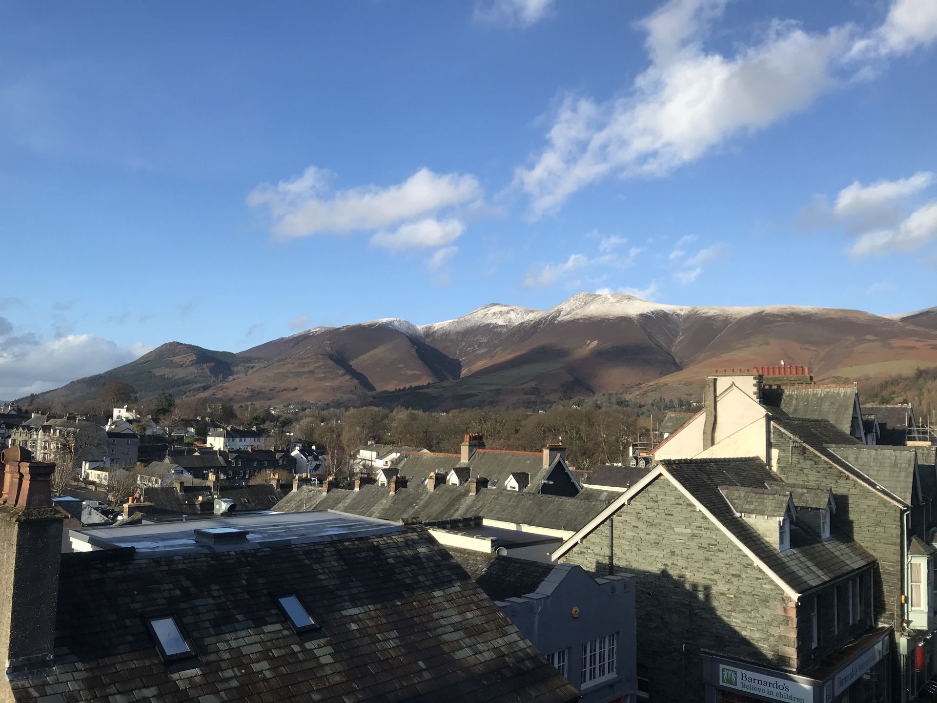 You can enjoy magnificent views towards Latrigg and Skiddaw 