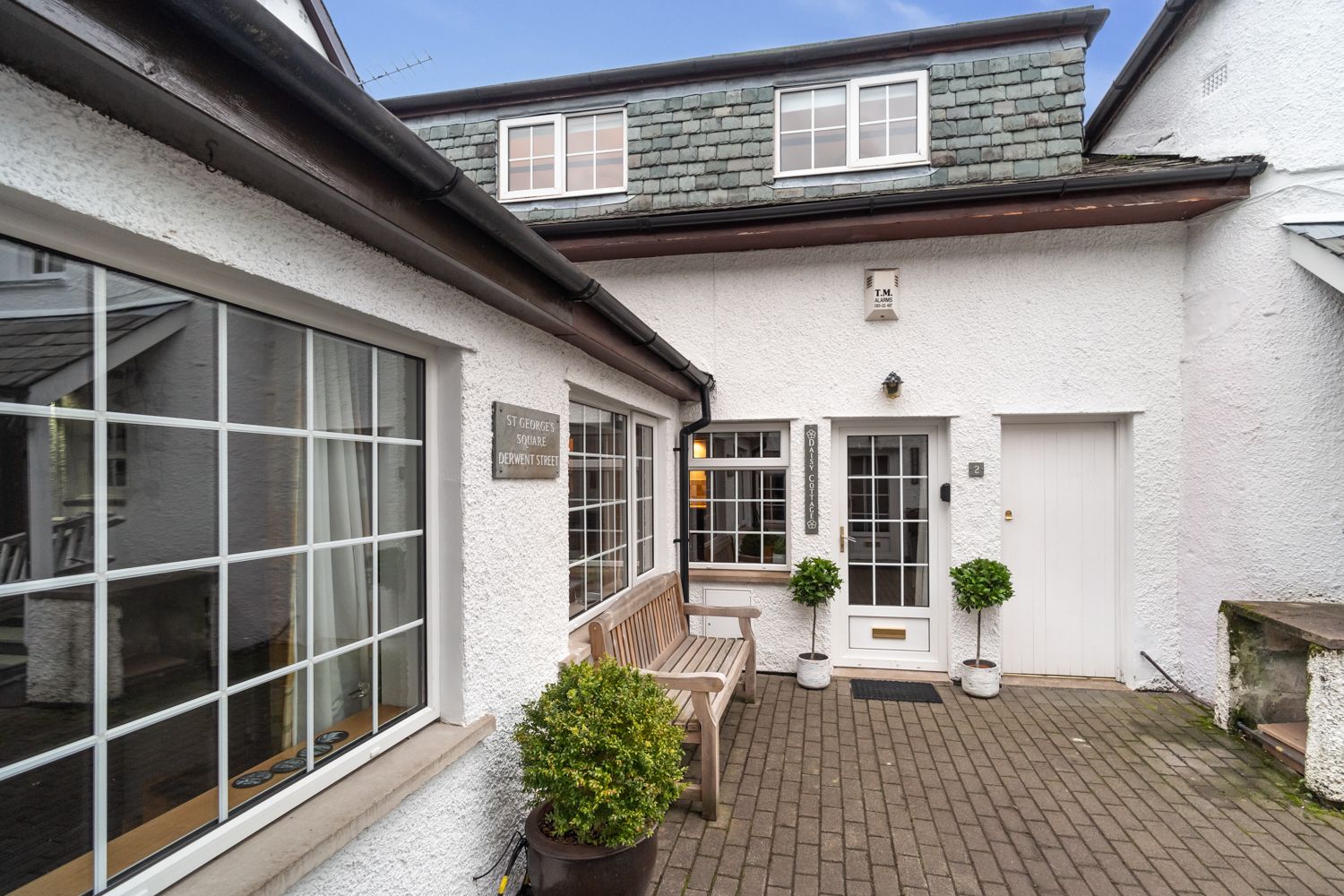 As well as benefitting from the small seating area, the courtyard has enough space for 1 car