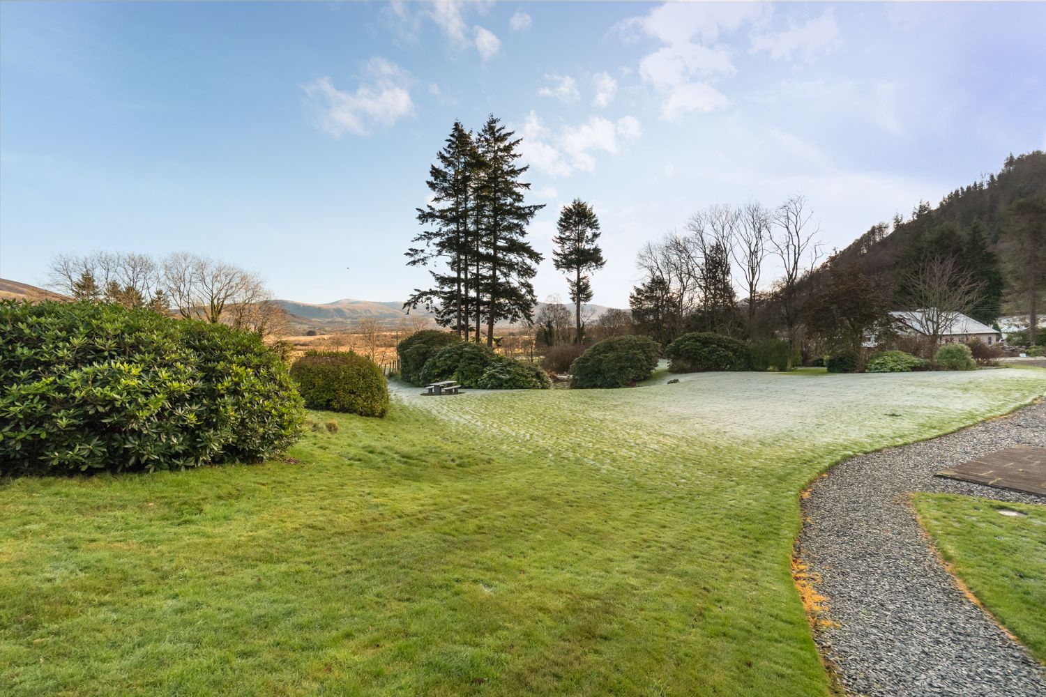 Beautifully maintained grounds surround the property 