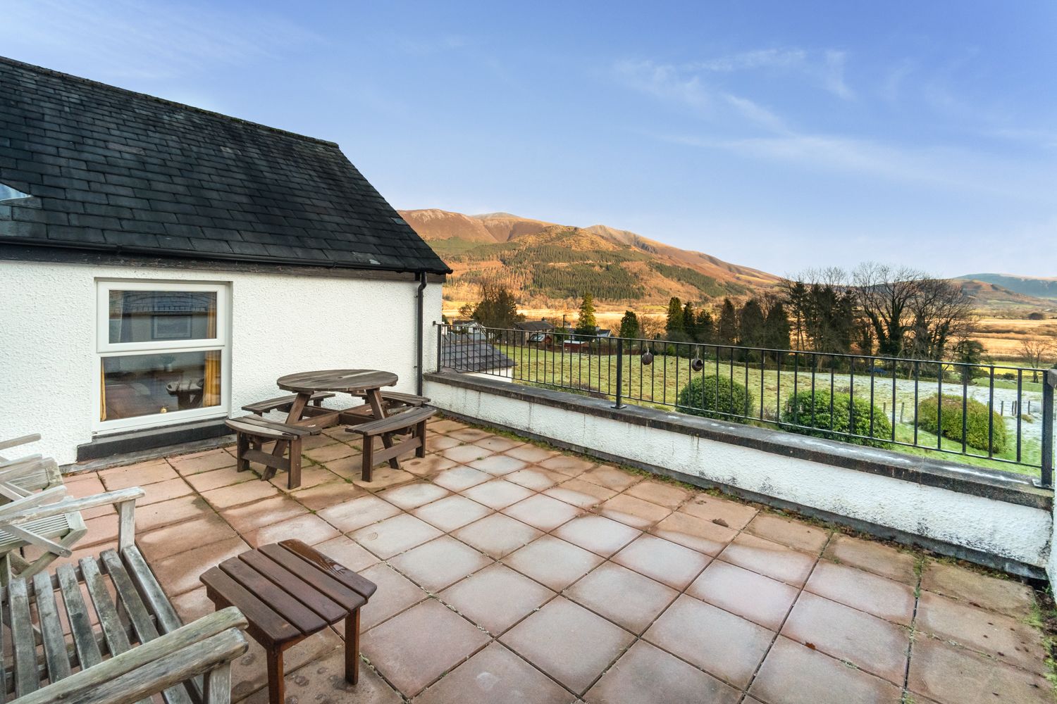 Breath-taking views from the patio of Lake View Cottage