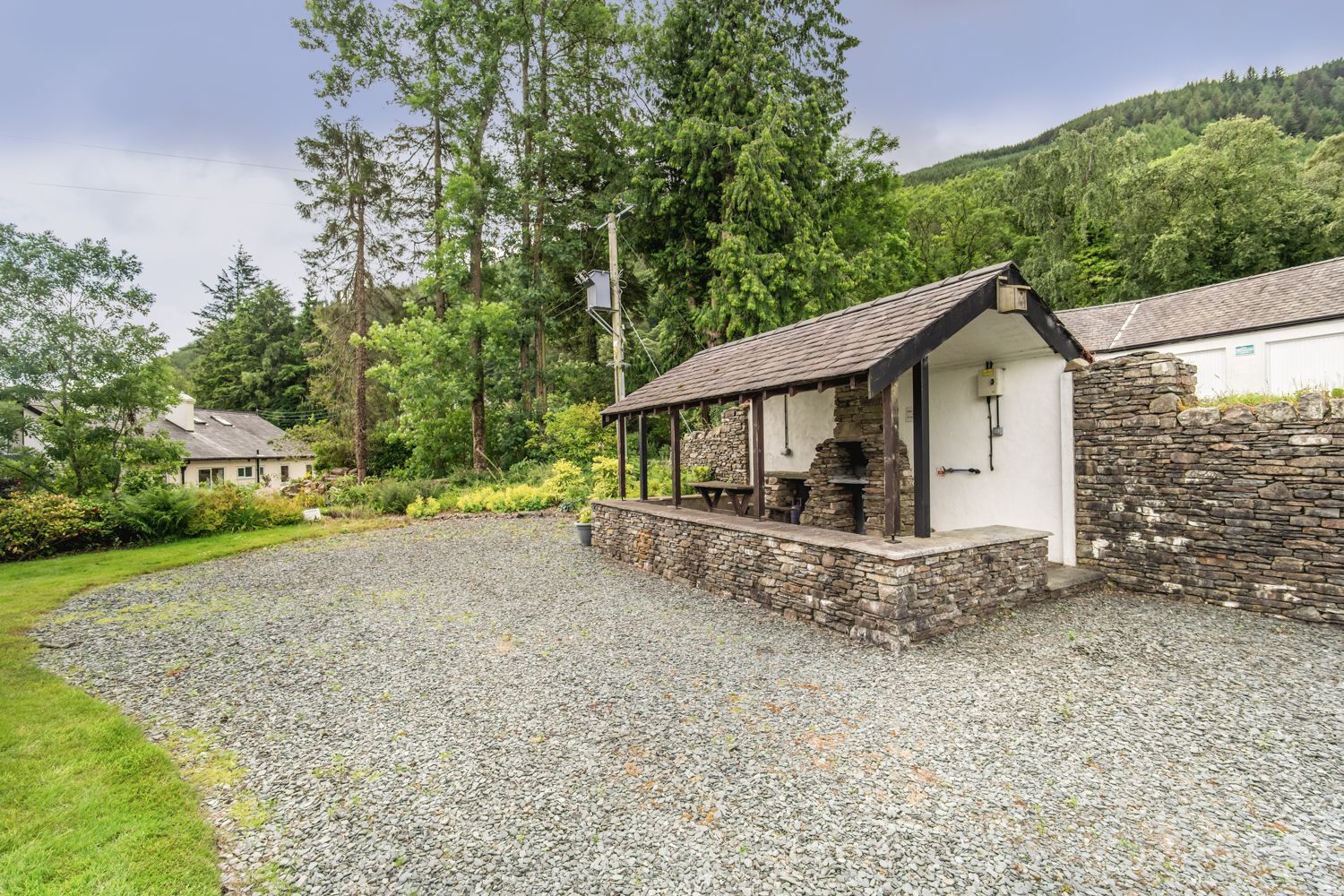 The property boasts a shared BBQ area