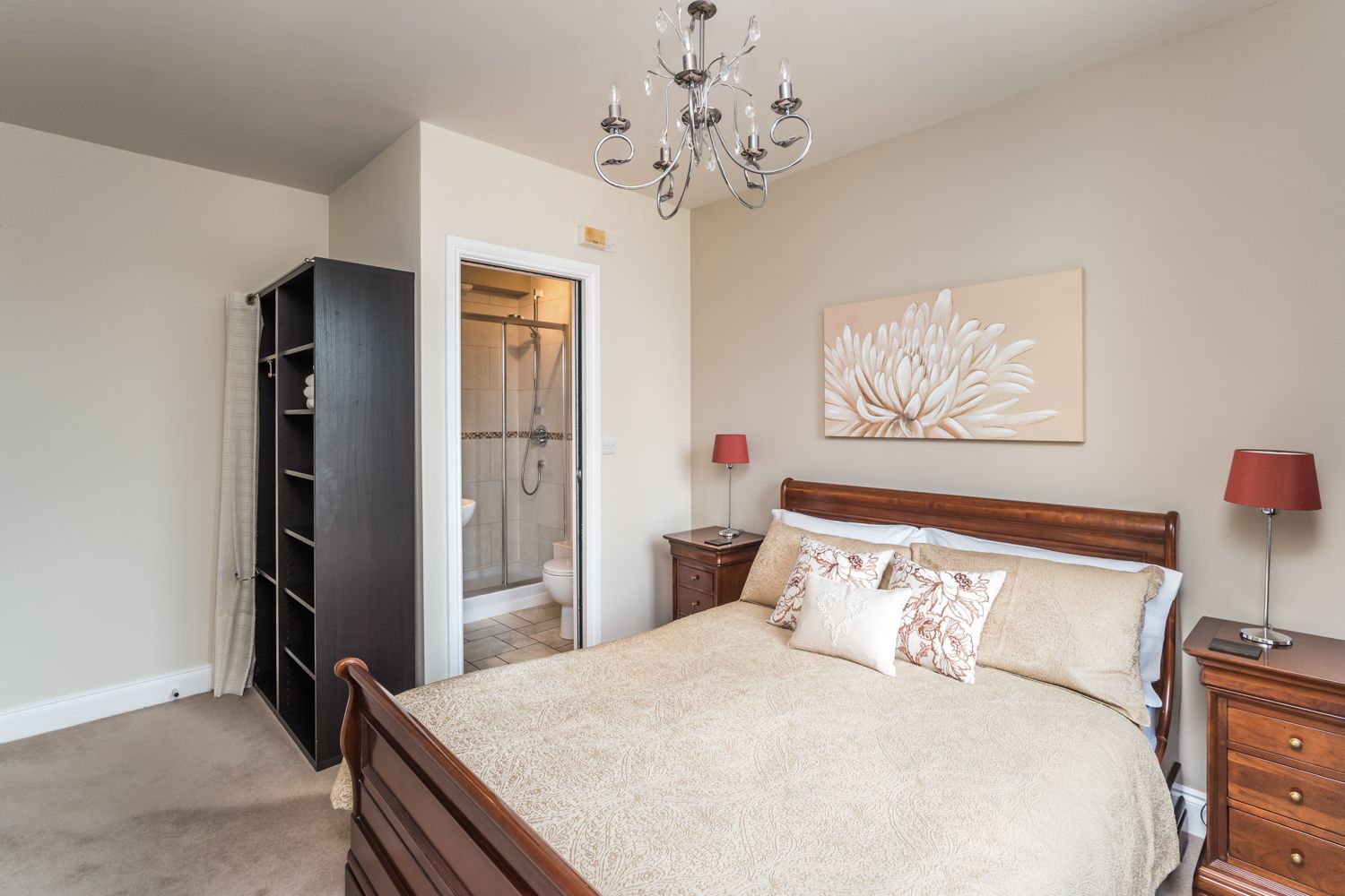 The master bedroom also benefits from an ensuite shower room