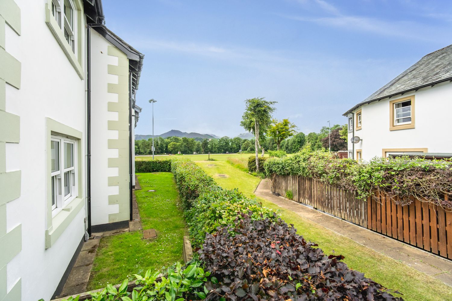 Enjoy the views of the fells beyond the apartment