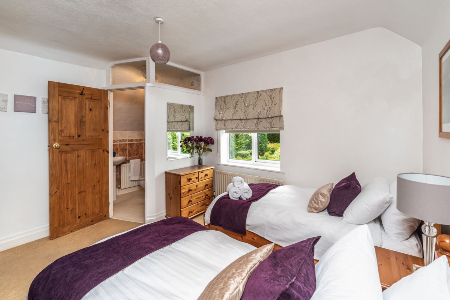 Laura Ashley blinds can be found throughout the property