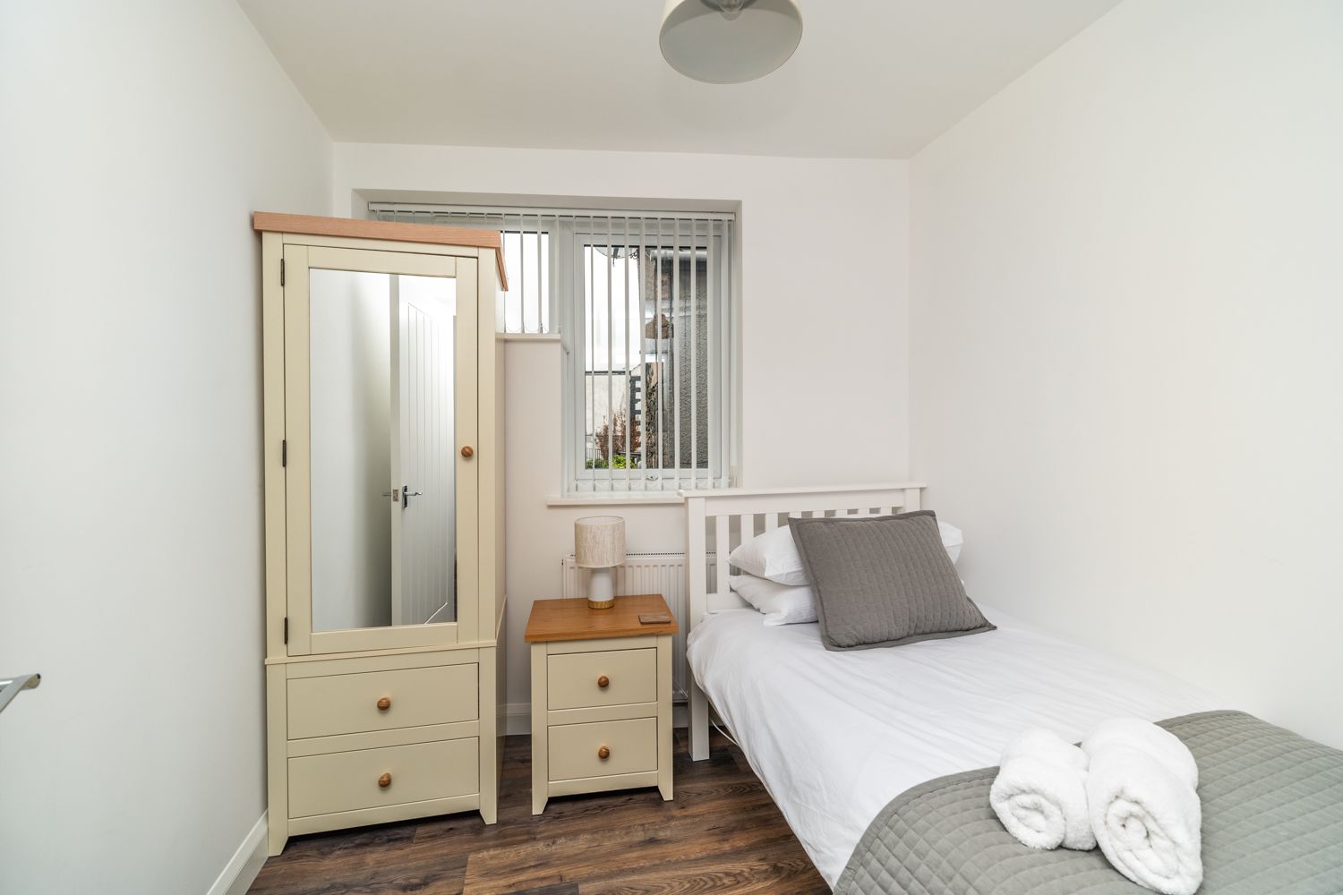 The second bedroom is a good sized single