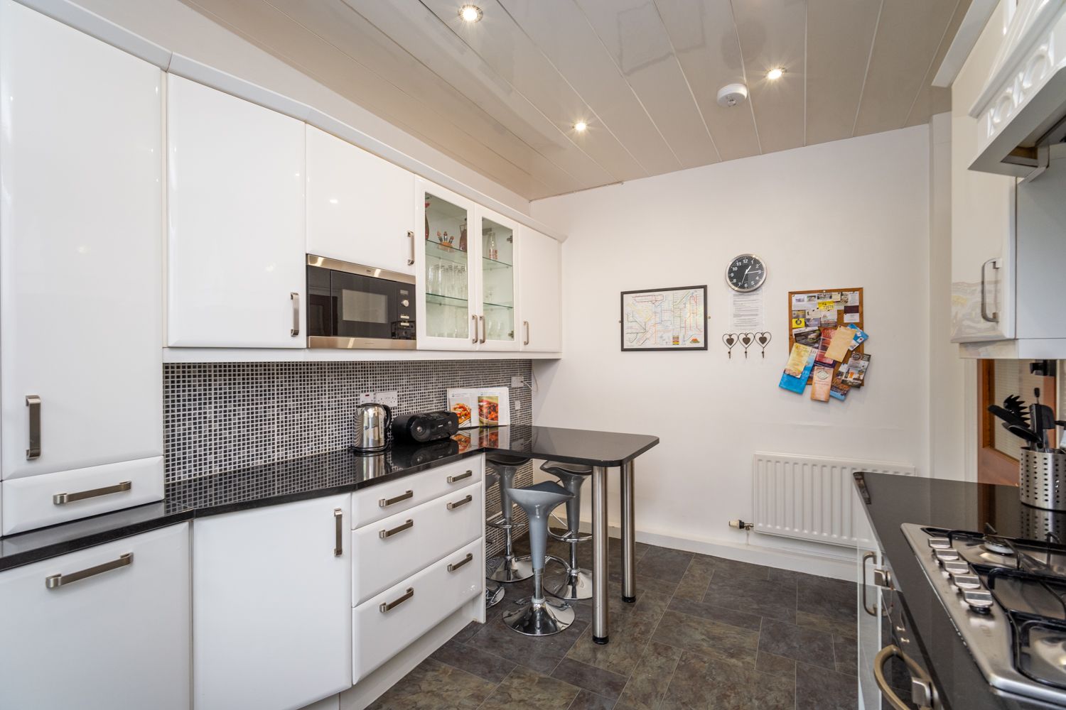 The kitchen is equipped with everything that you need to cook up delicious dinners on your self catering holiday in Keswick