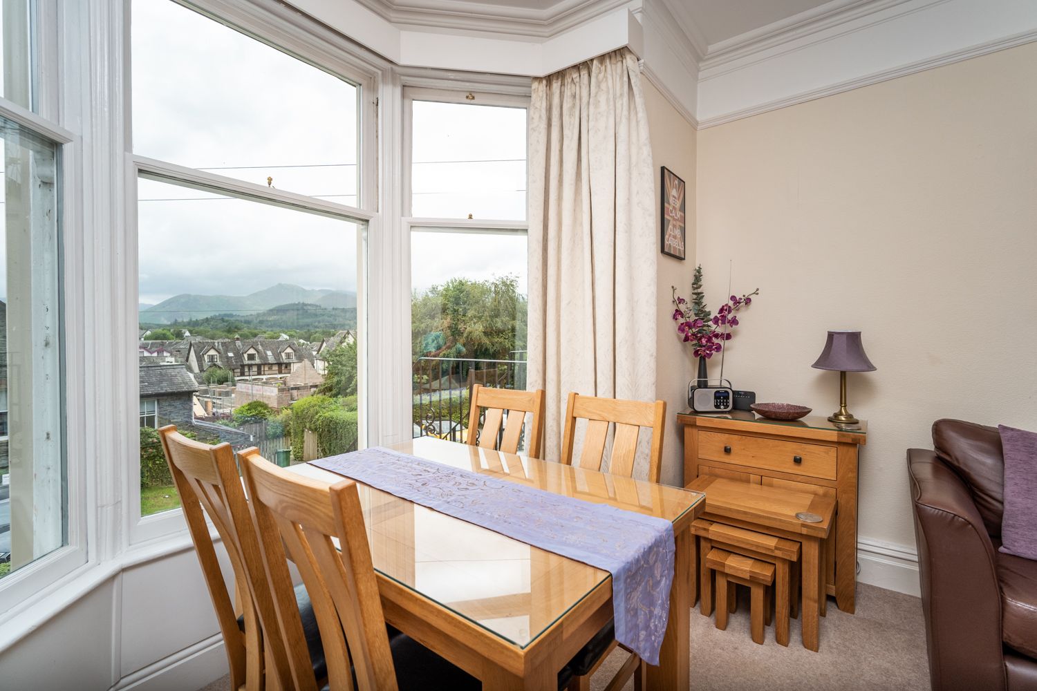 You can enjoy dinner with a view of Catbells at The Ridgeway