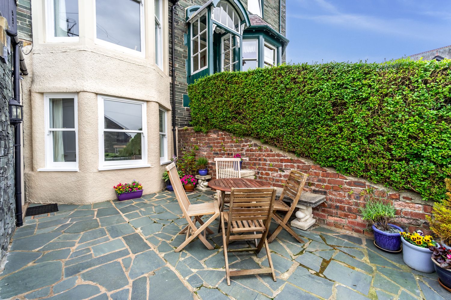 Enjoy dinner or breakfast in the south facing patio