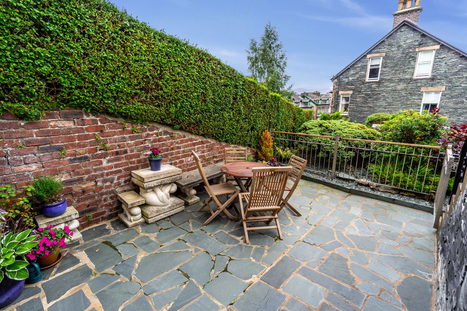 If you are lucky, you may get to watch the local birdlife from the patio