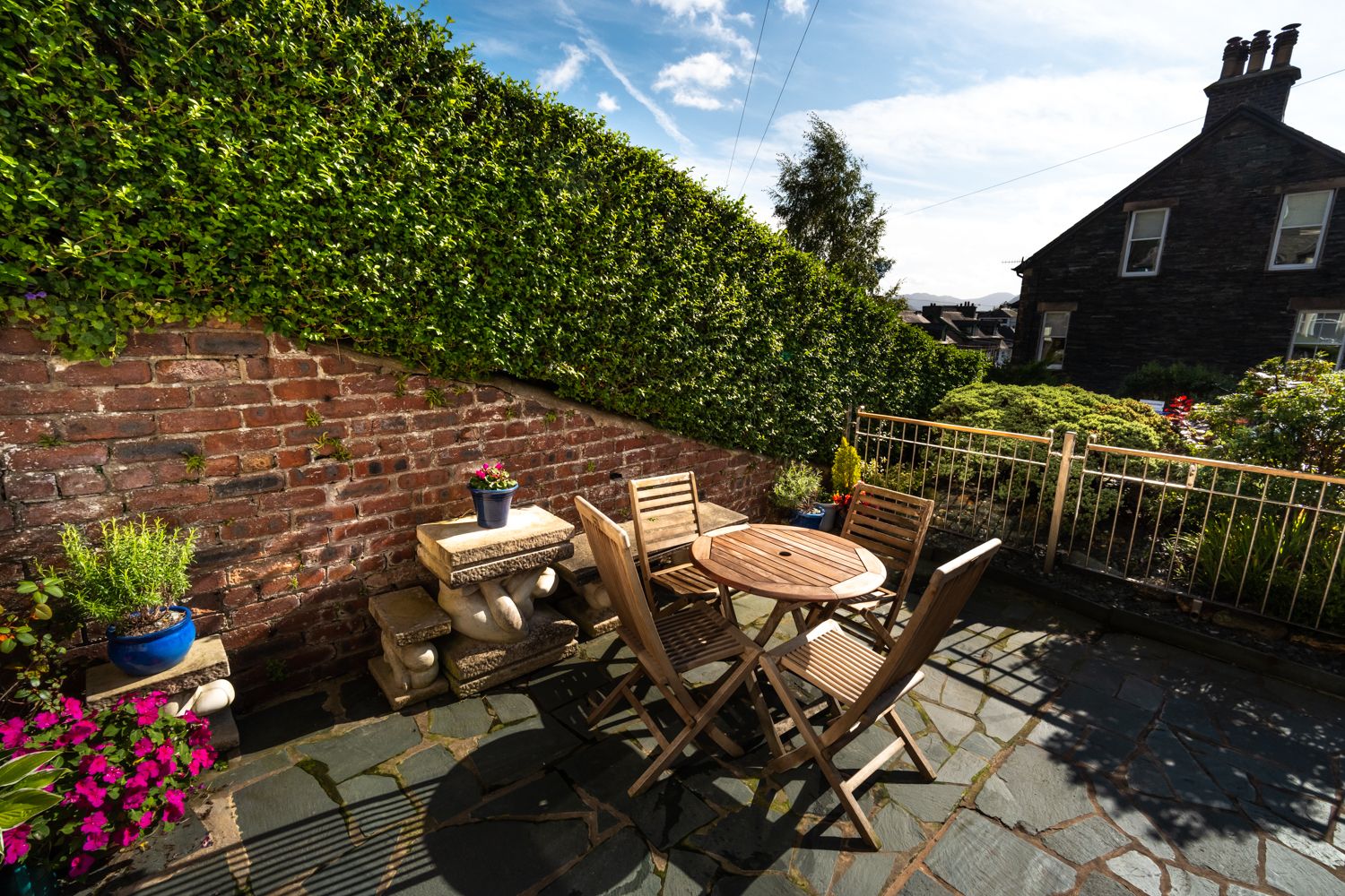Enjoy the views of Catbells and the Western Fells from your private patio area