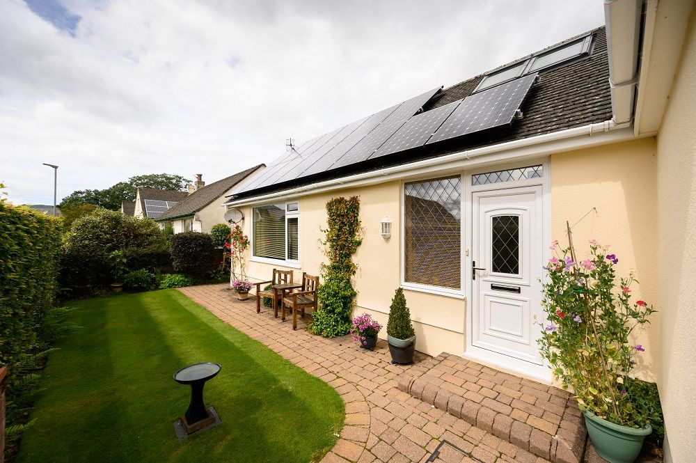 The garden is beautifully maintained