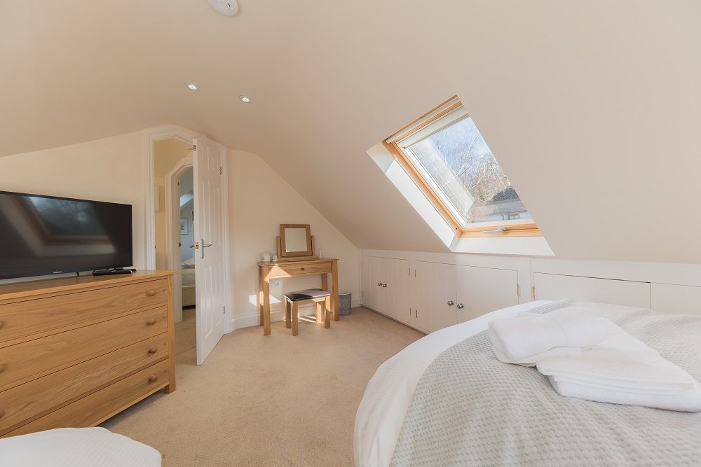 Each bedroom has a television