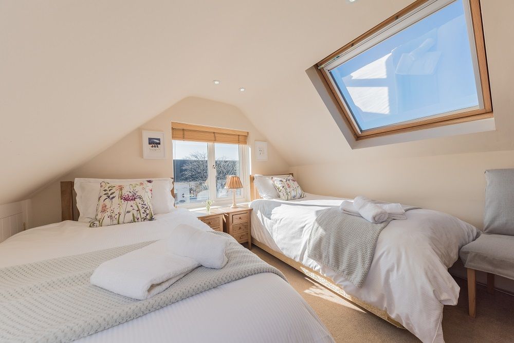 The upstairs bedrooms are full of light