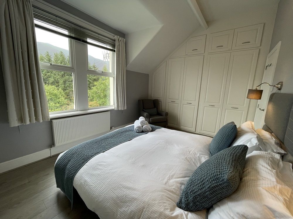 Enjoy beautiful views of Blencathra from the master bedroom