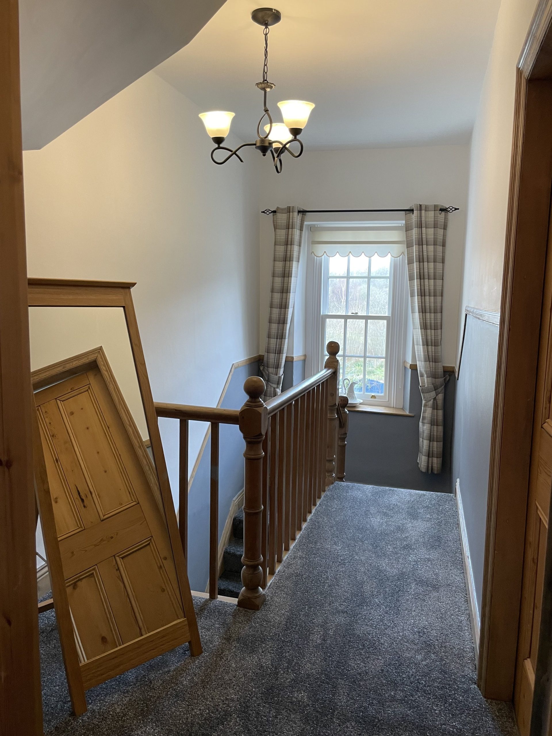 Upstairs you can find a full length mirror on the landing