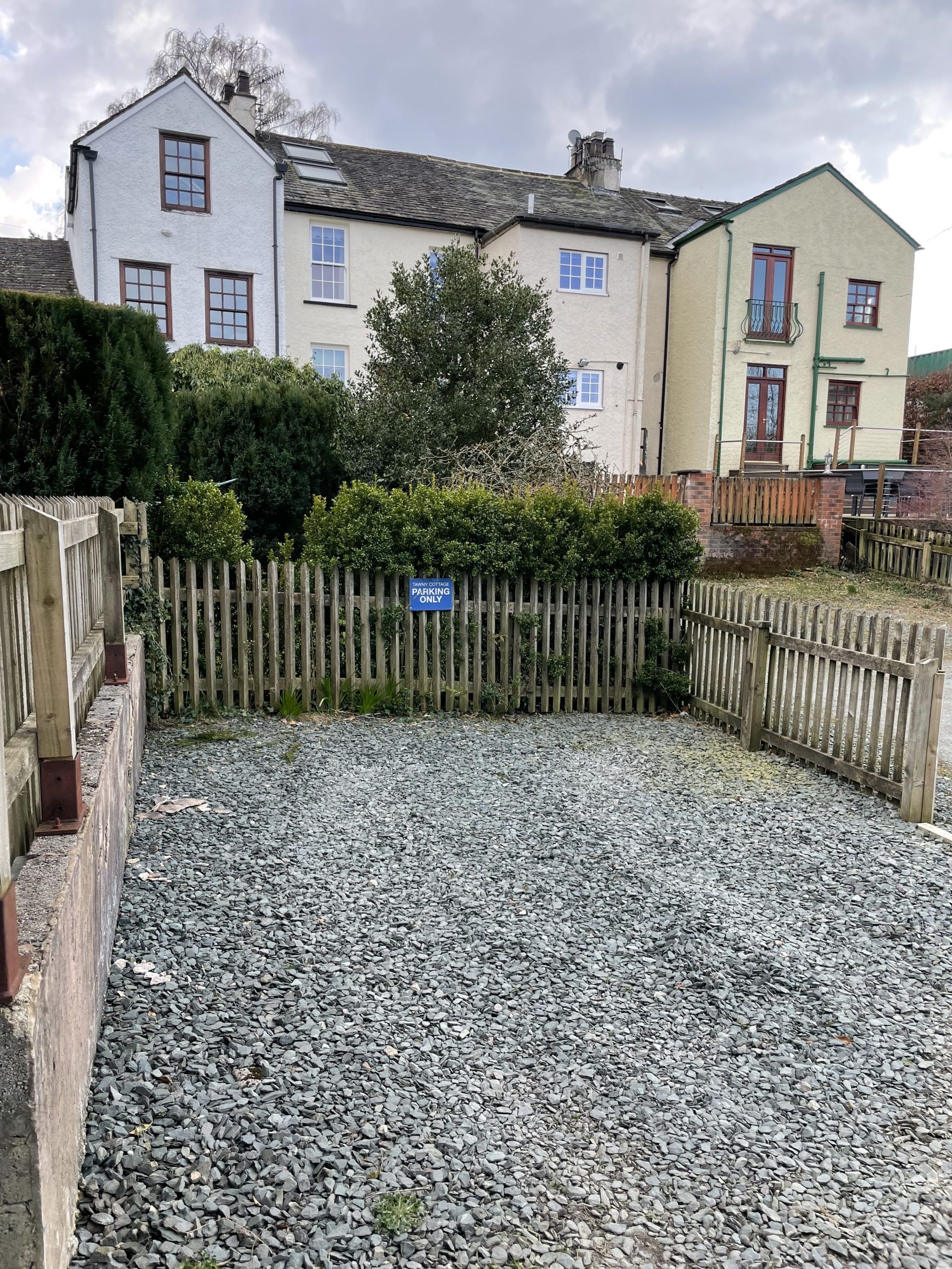 The property benefits from a private allocated parking space