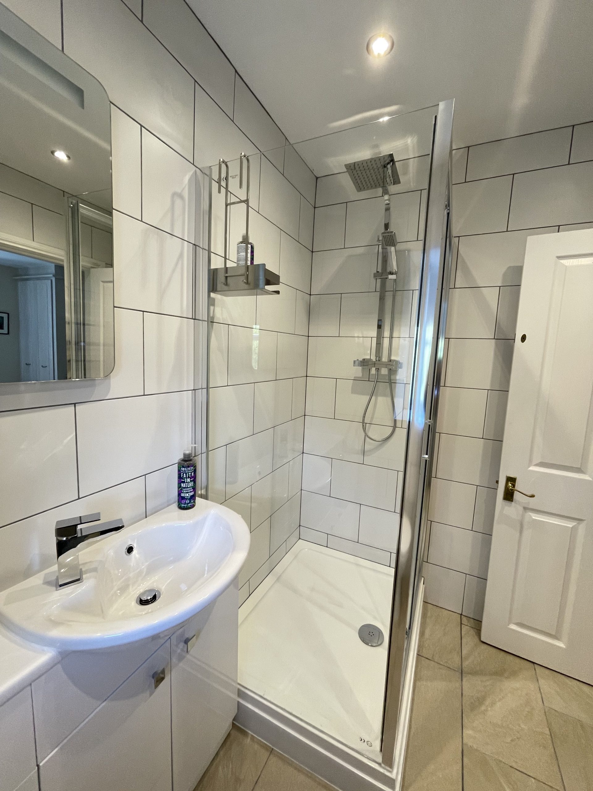 The master bedroom benefits from an ensuite shower room