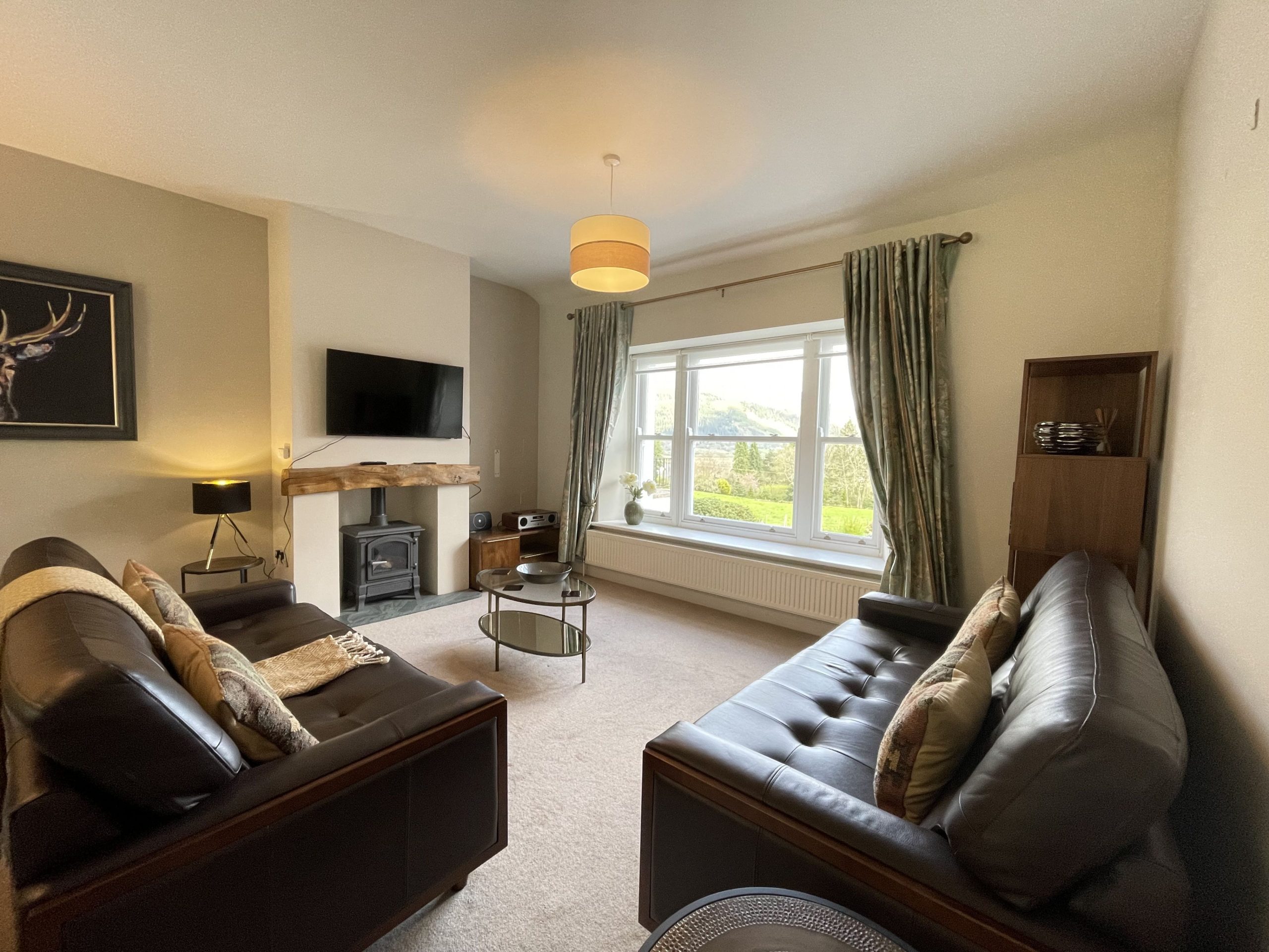 You can enjoy the gas stove on the colder days while catching up on your favourite shows