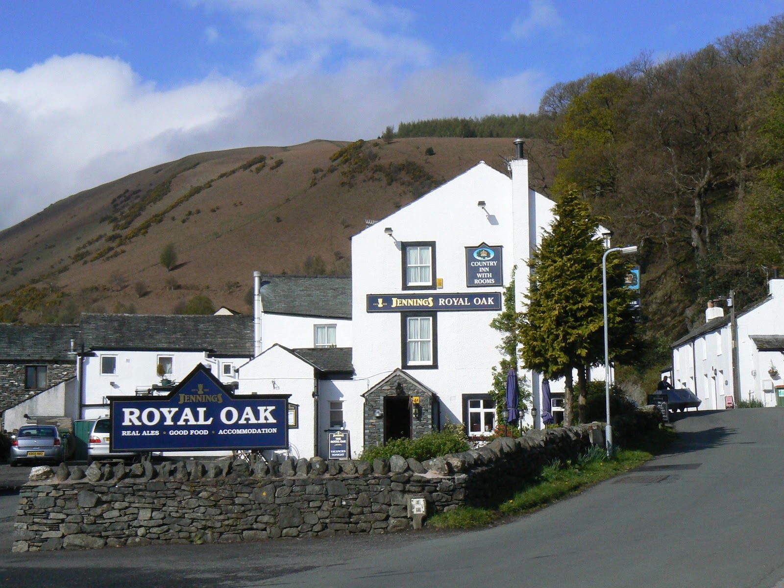 The Royal Oak pub is just across the road from the cottage and is pet friendly