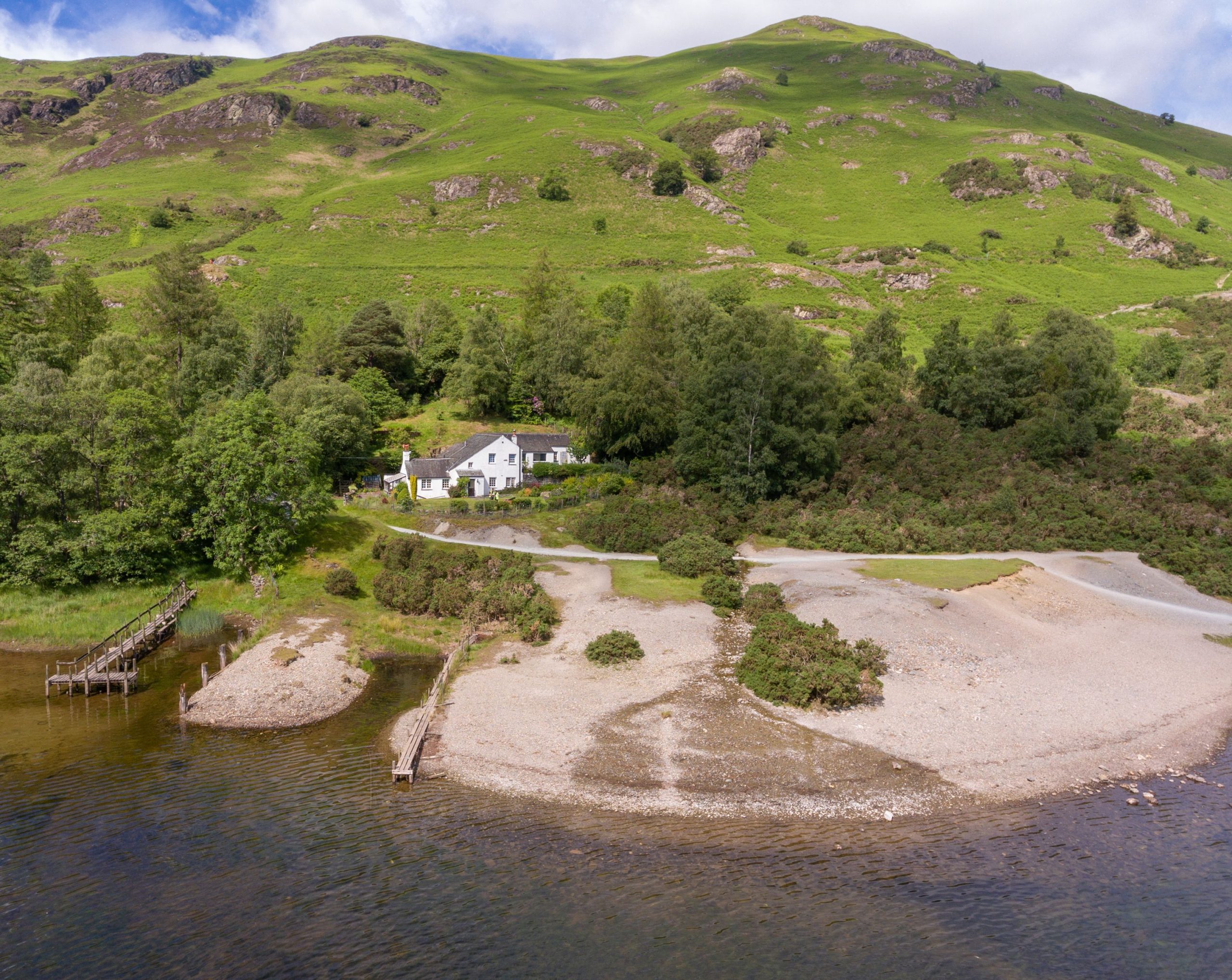 Your only neighbours at Brandelhow are the local birds and 'Teddy in the Window'!
