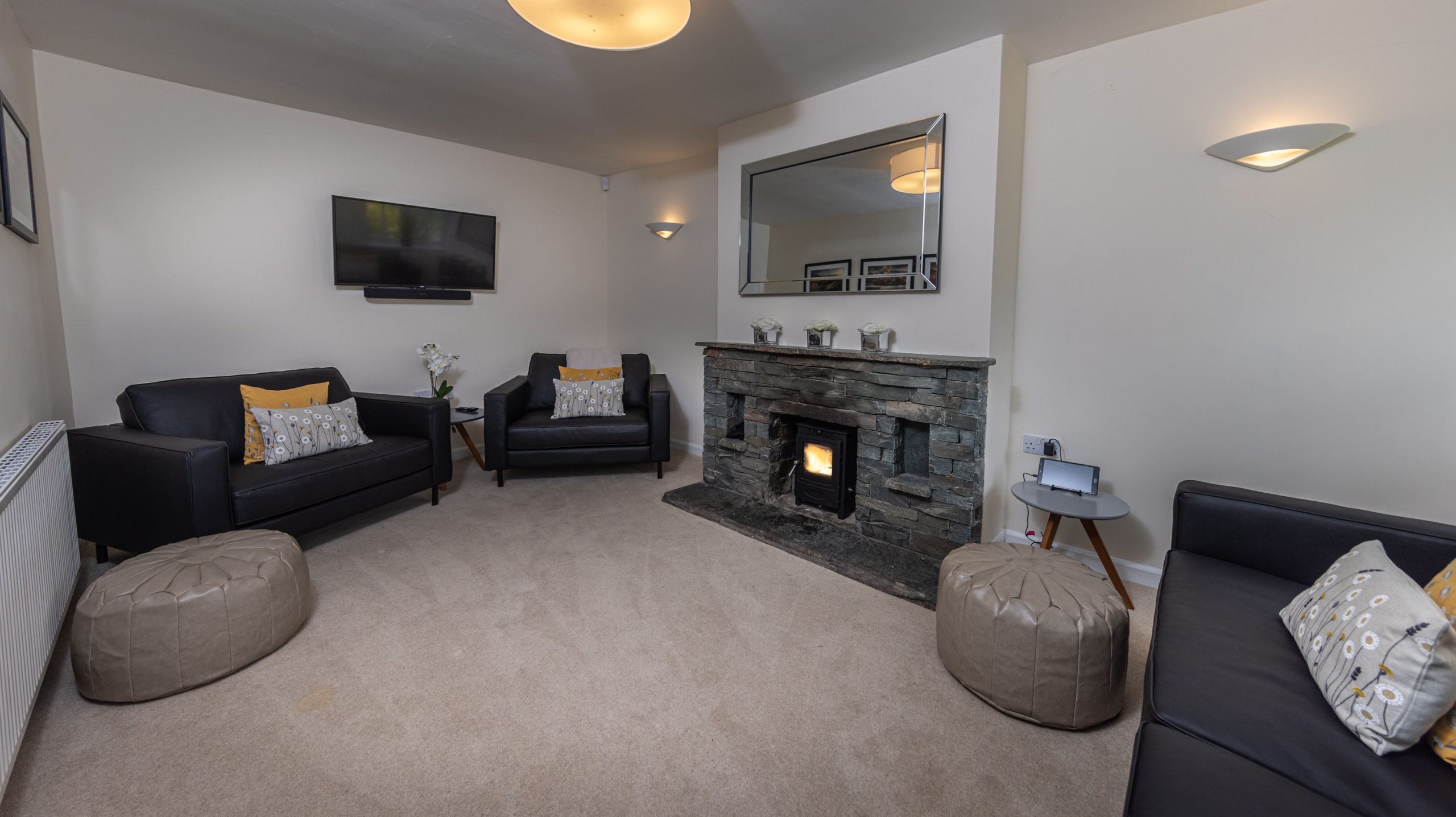 You'll be warm and cosy in the living room!