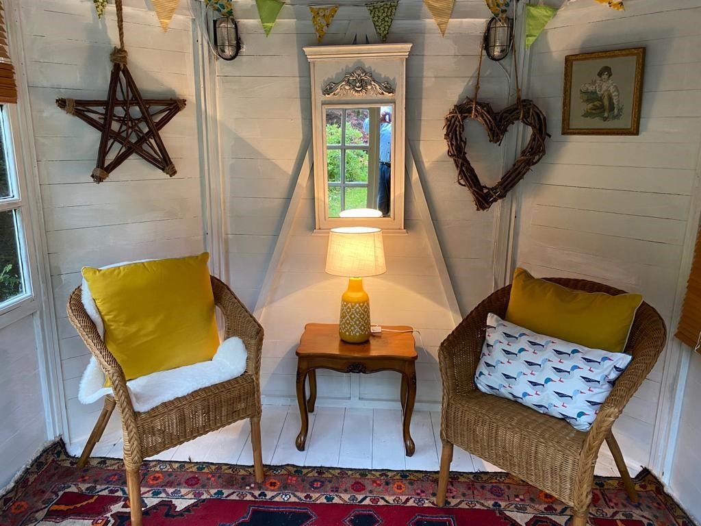 Enjoy a good book in this quiet space in the garden