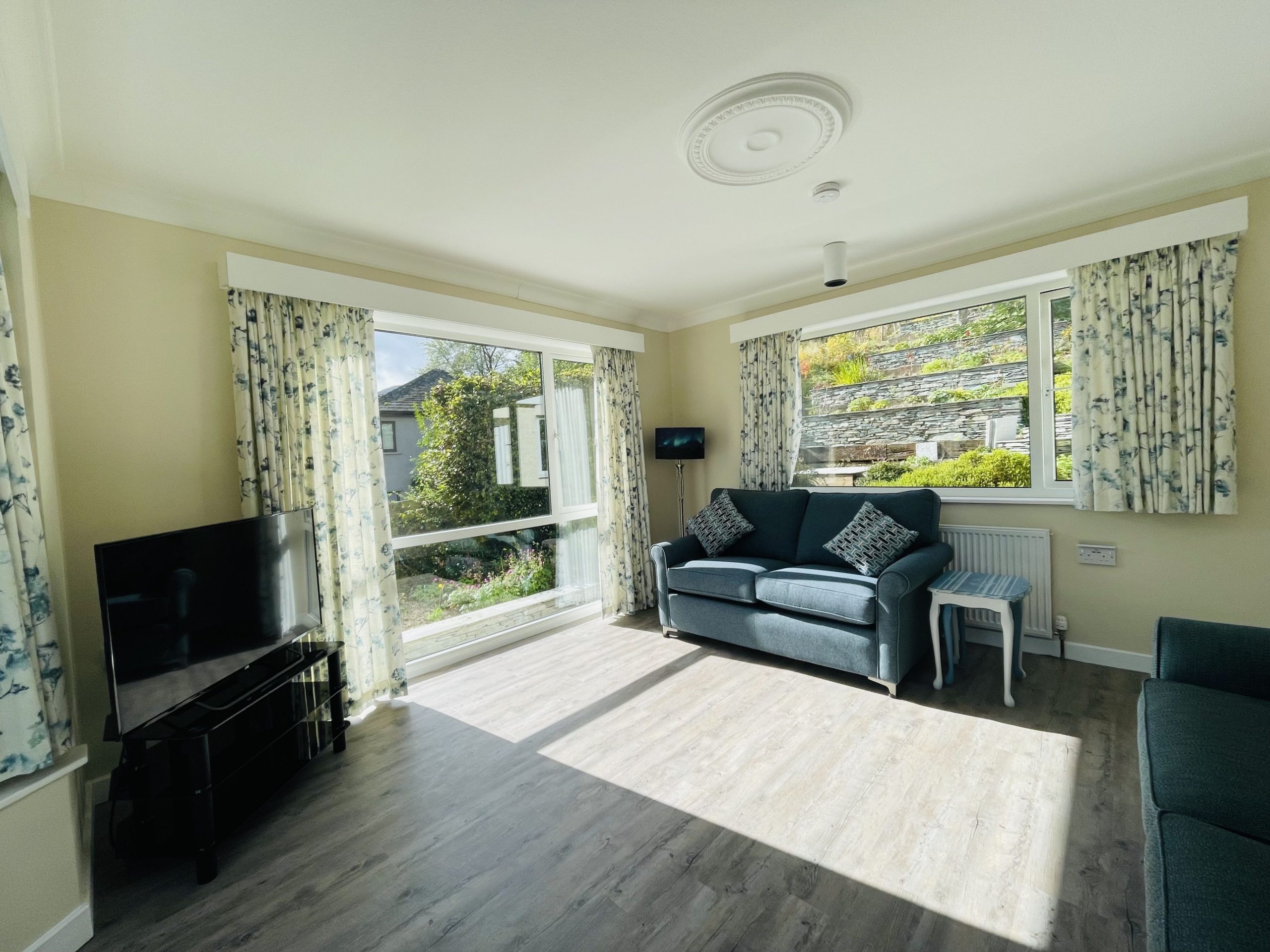 You also have gorgeous views of the garden from the living area