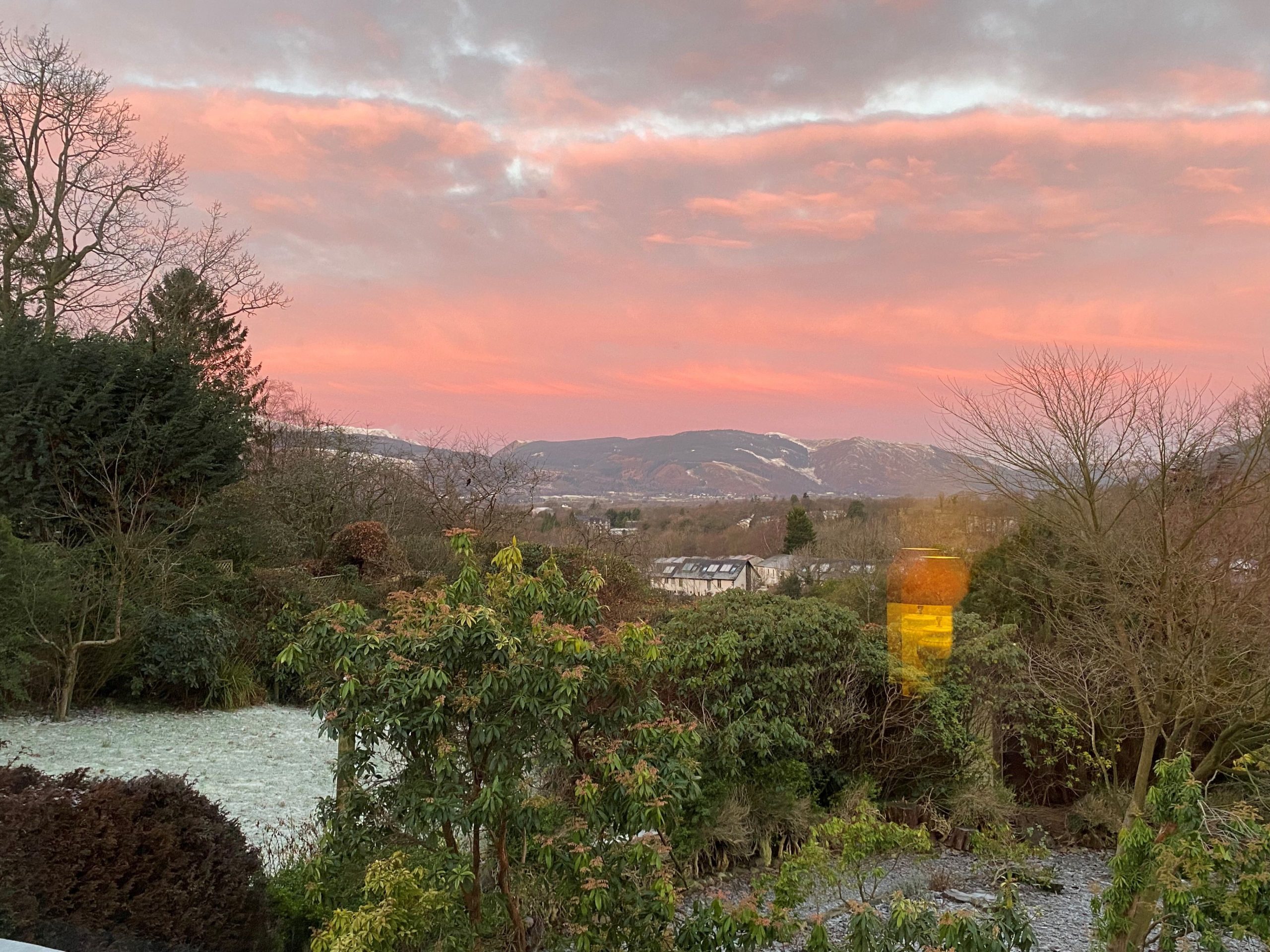 Admire the amazing fell views and sunsets from the patio and the living area