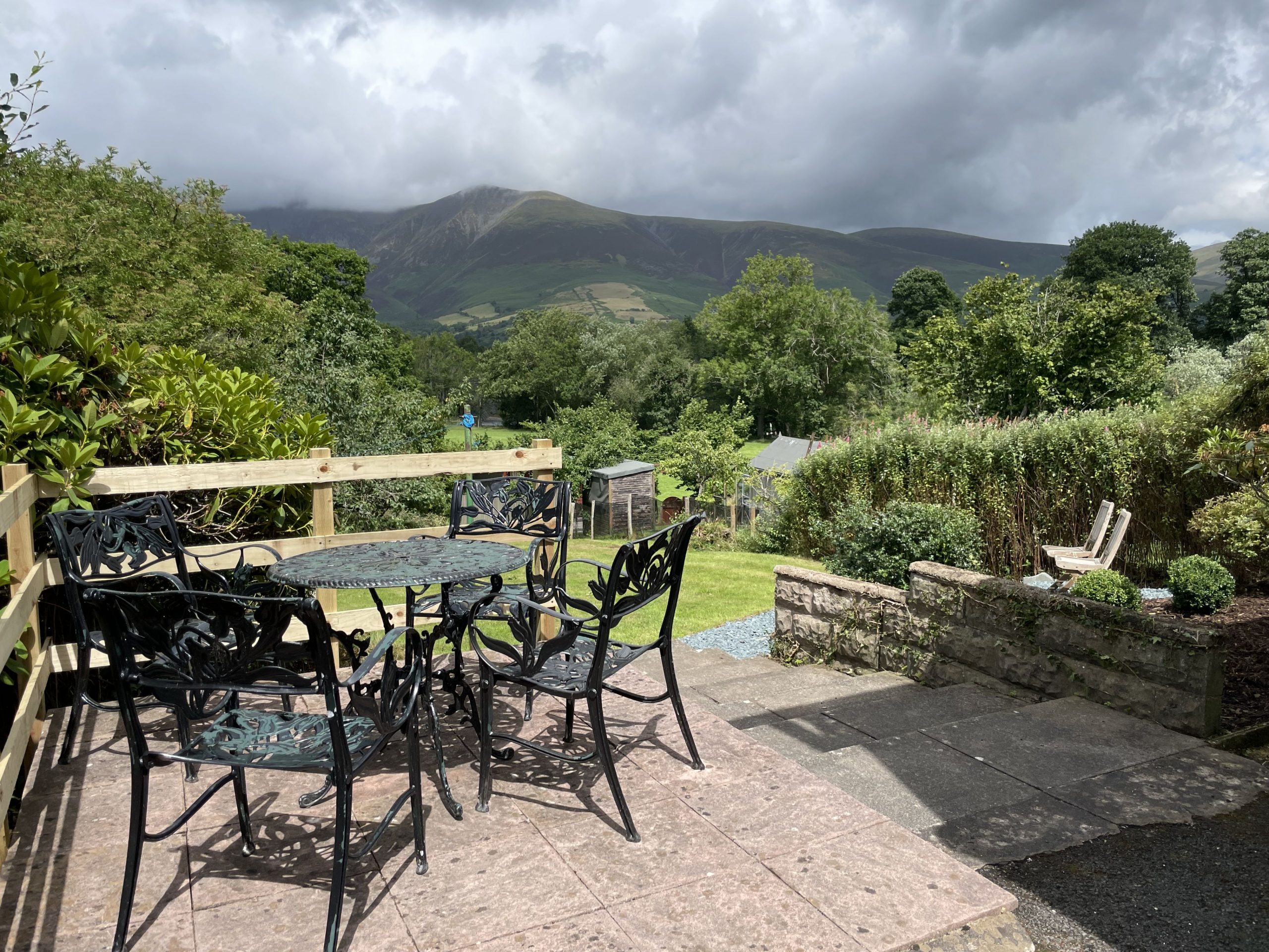 You can enjoy al fresco dinners on the warmer days 