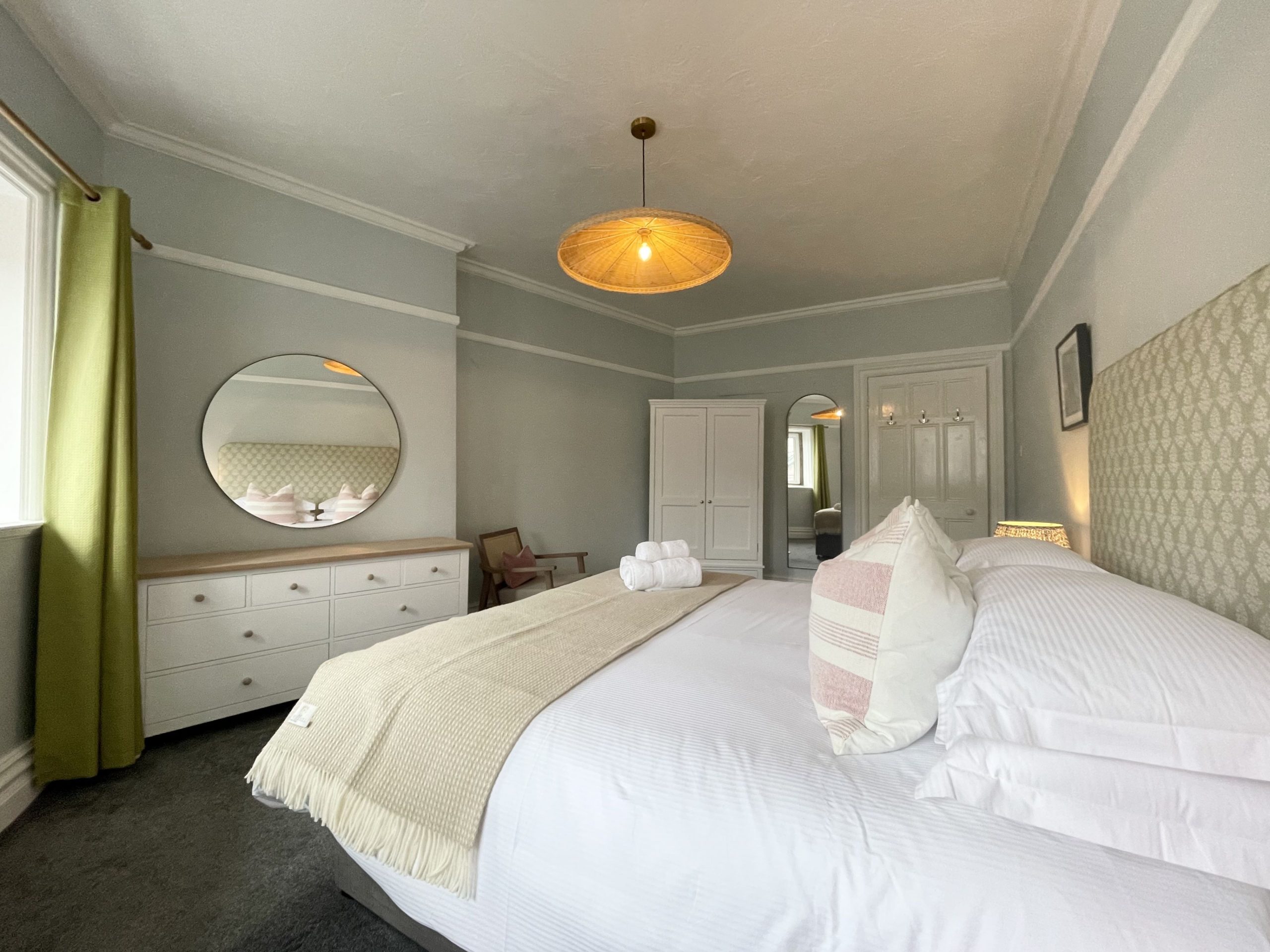 The superking sized bed can be set up as a twin for an extra fee