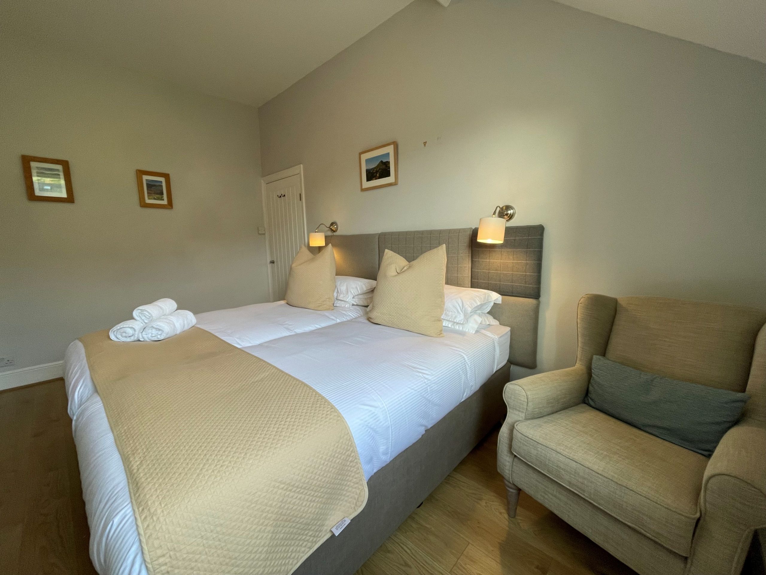 This bedroom can be made up as a super-king instead for an extra cost