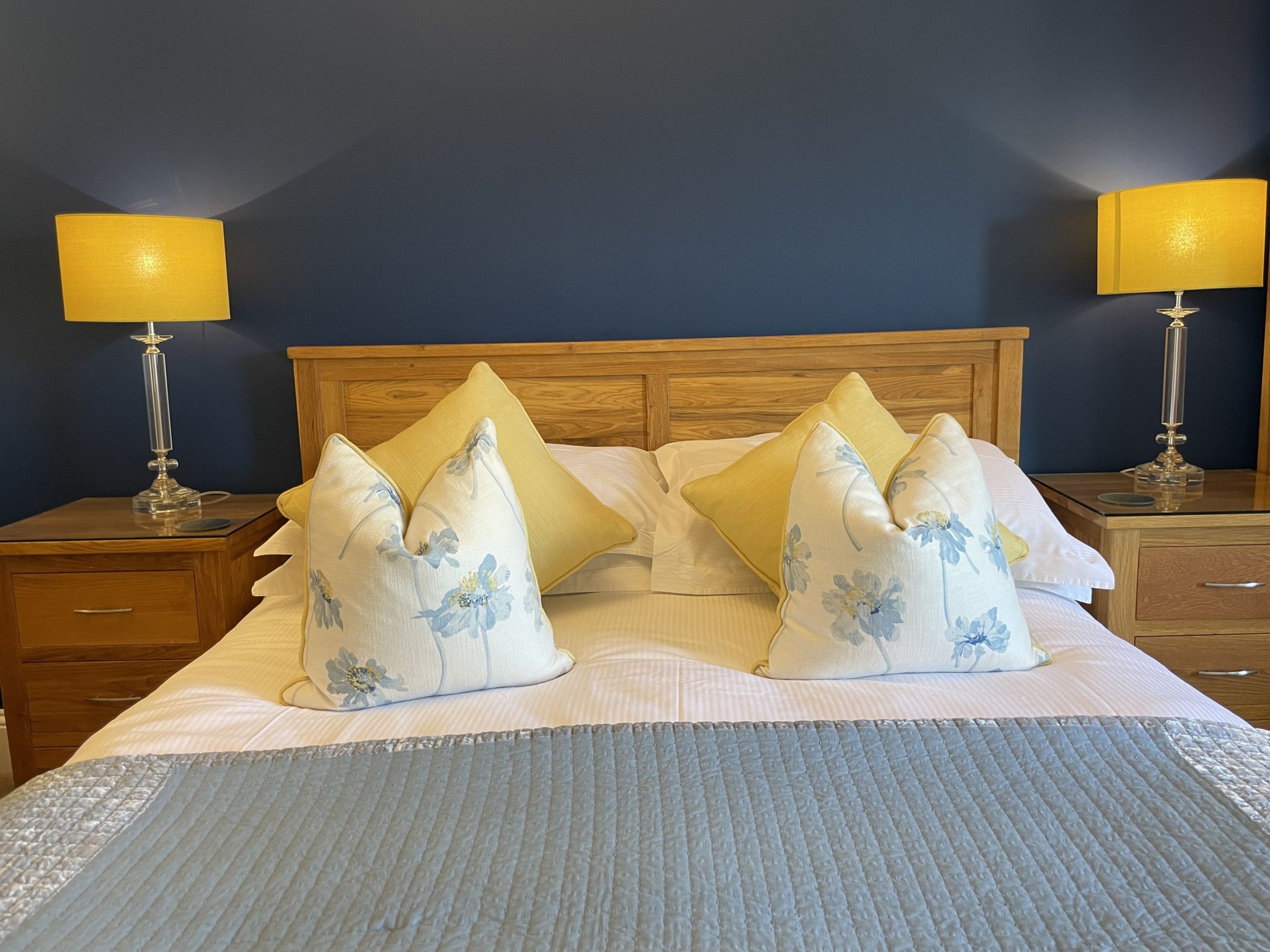 On the second floor you will also find a king sized bedroom, with solid oak furniture