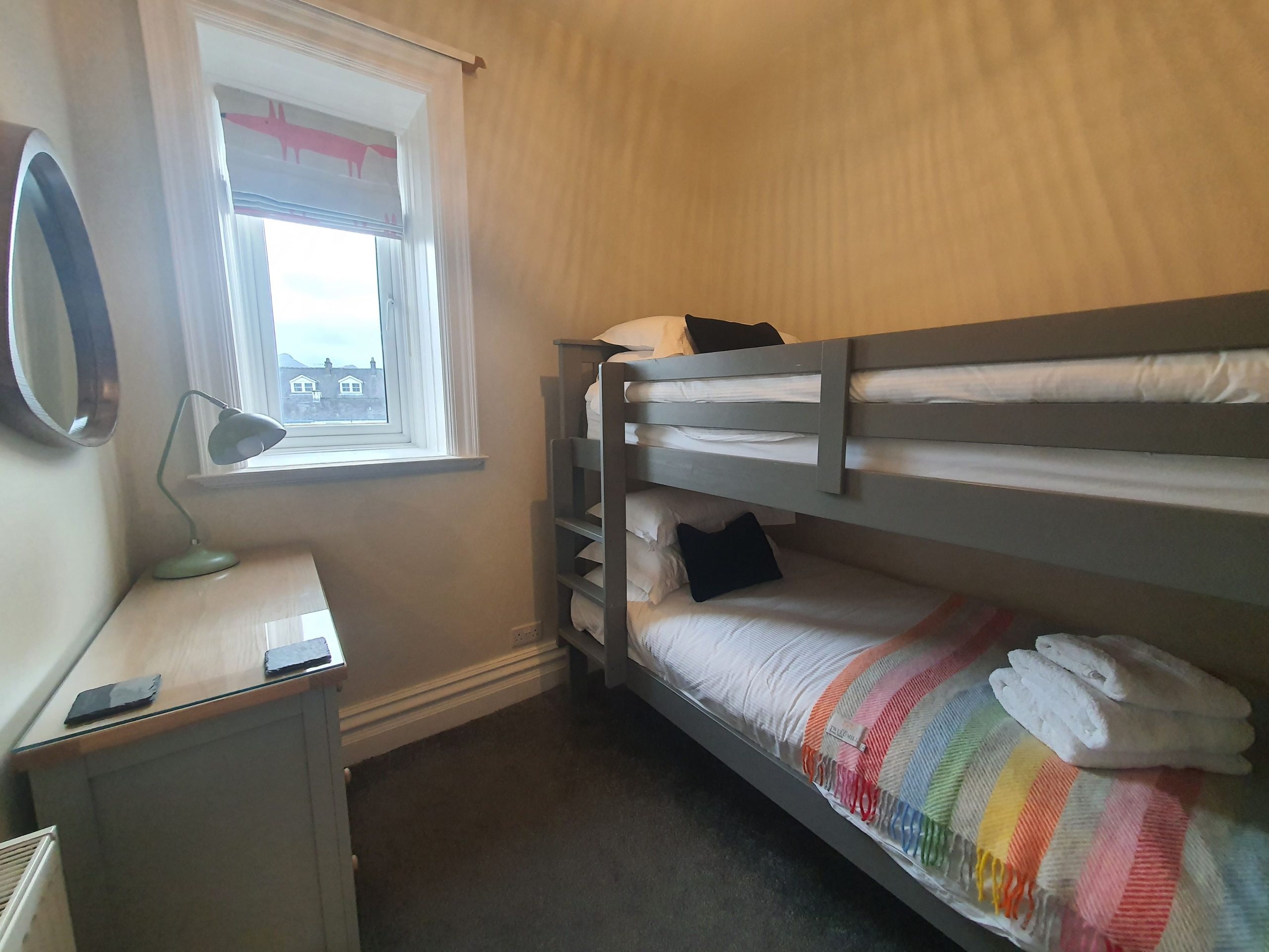 Being in an elevated position, the apartment enjoys views across the town towards the fells